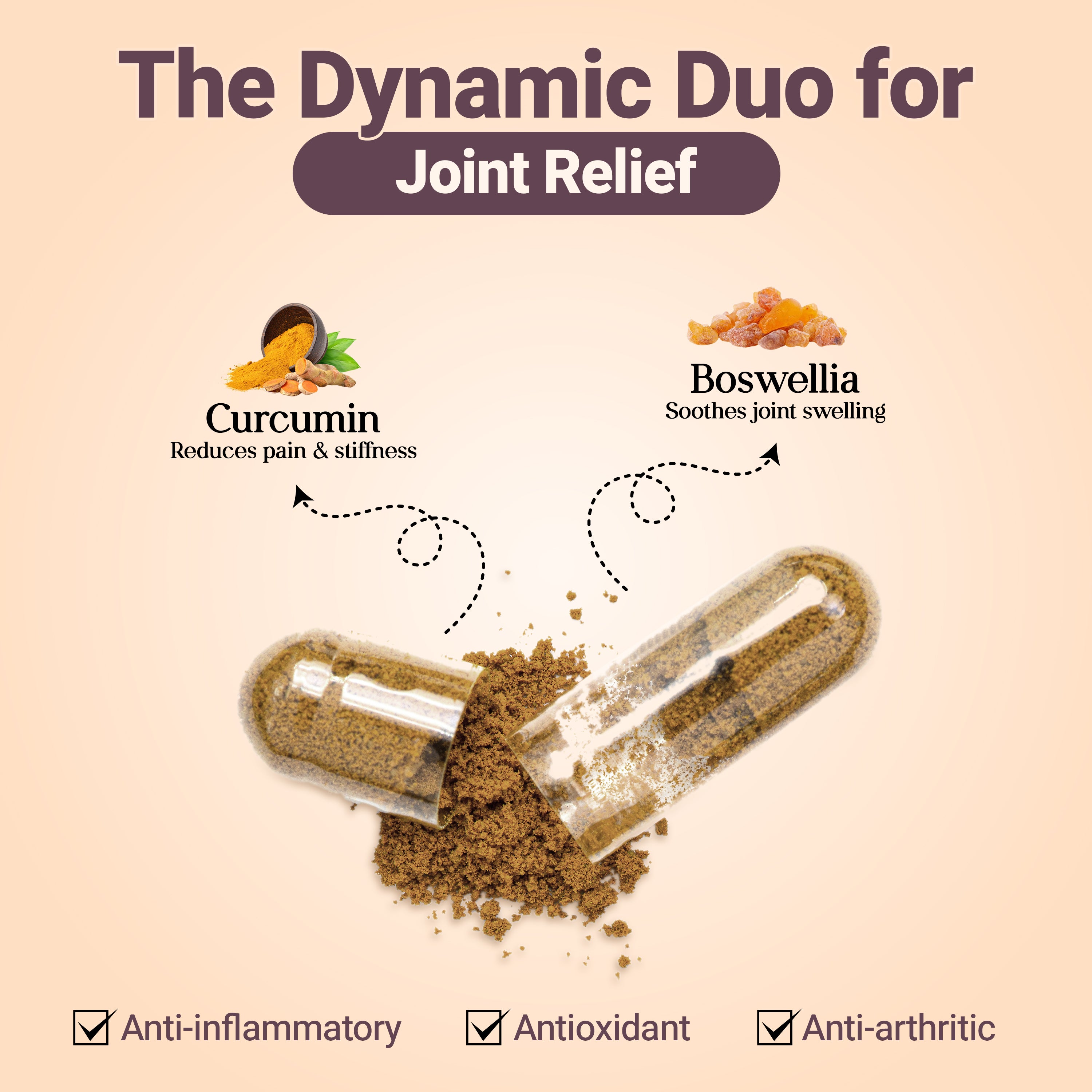 Boswellia Curcumin + Artho-Aid Oil | Support Joint Flexibility, Comfort & Mobility Naturally