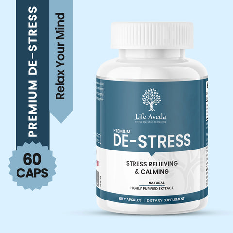 Premium De-Stress - Best Herbal Stress Relief Capsules
