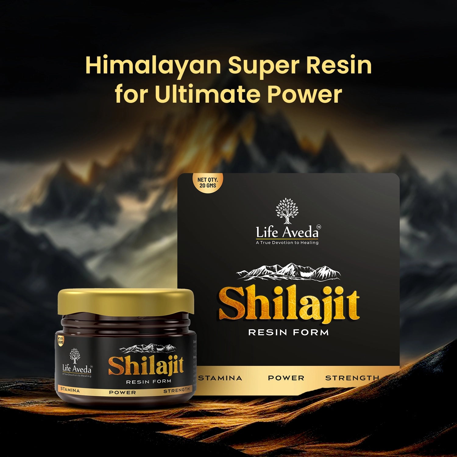 Himalayan resin shilajit - Life Aveda