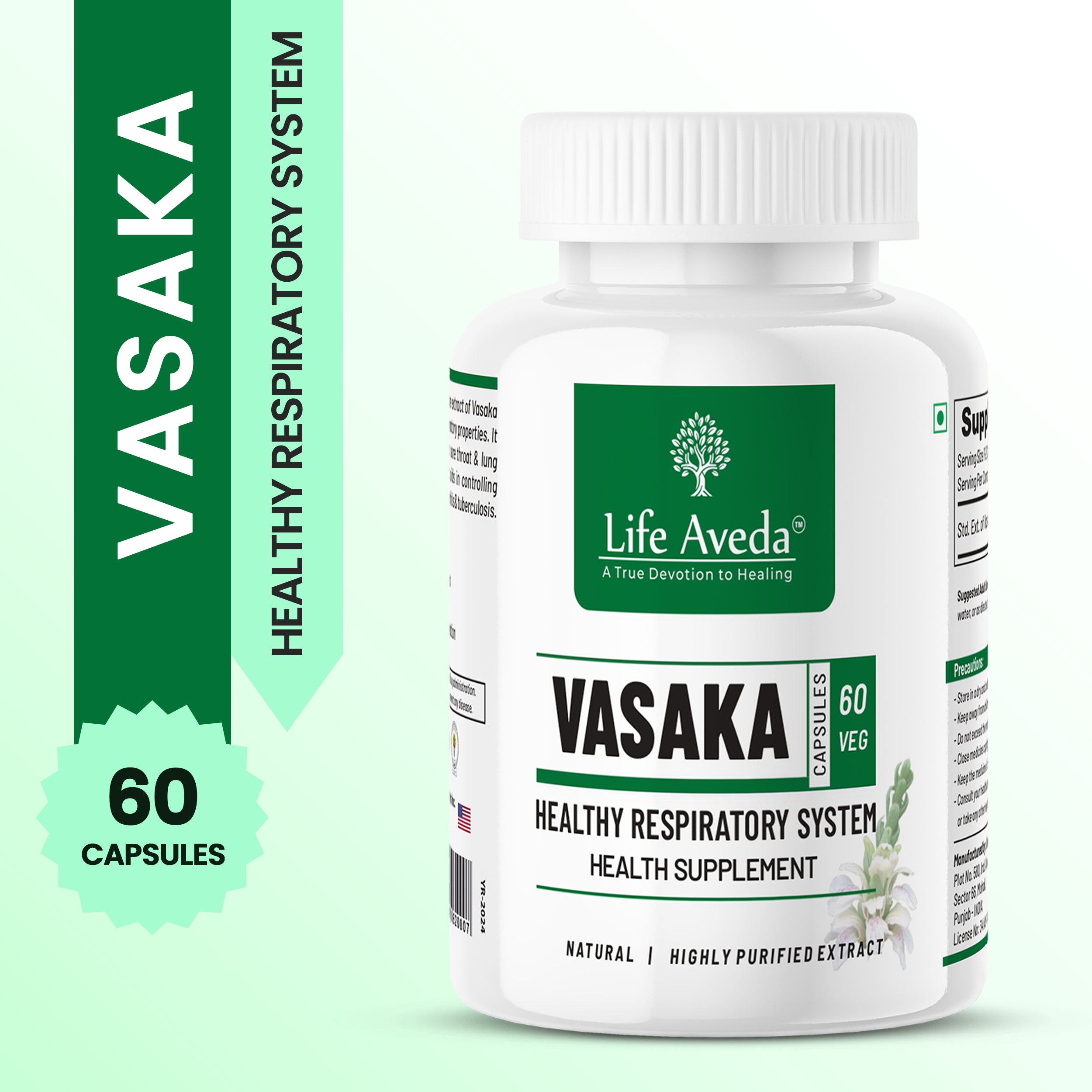 Vasaka Capsules – Ayurvedic Support for Healthy Lungs & Airways