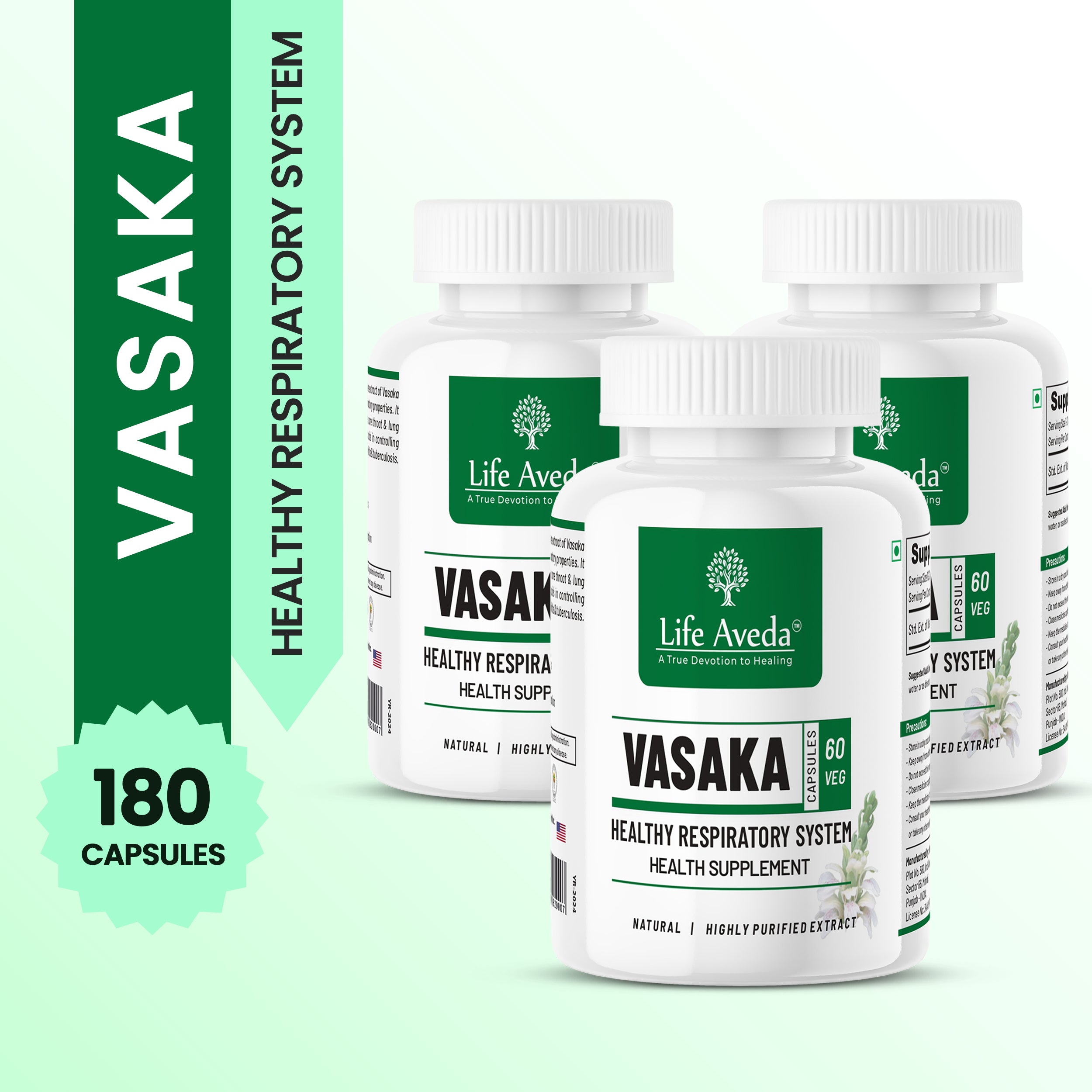 Vasaka Capsules – Ayurvedic Support for Healthy Lungs & Airways