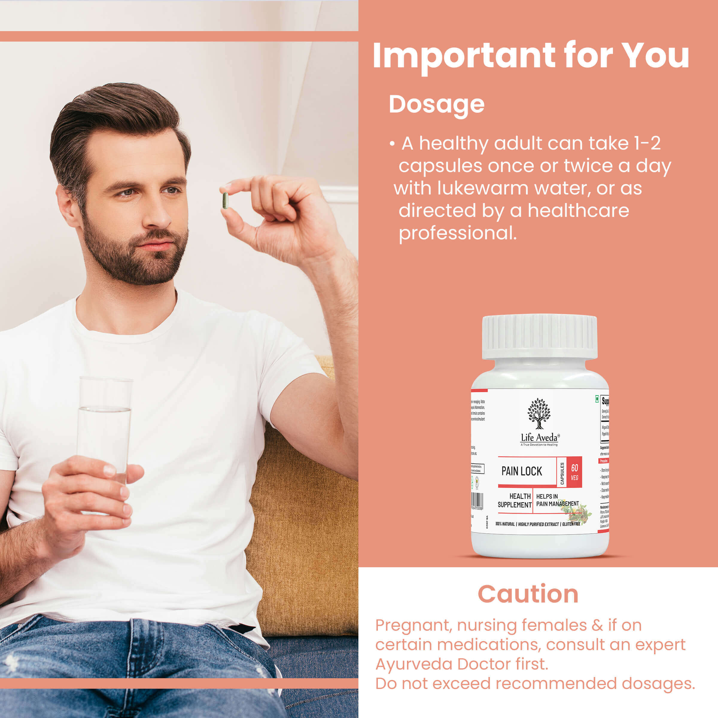 How to Use Pain lock Capsule