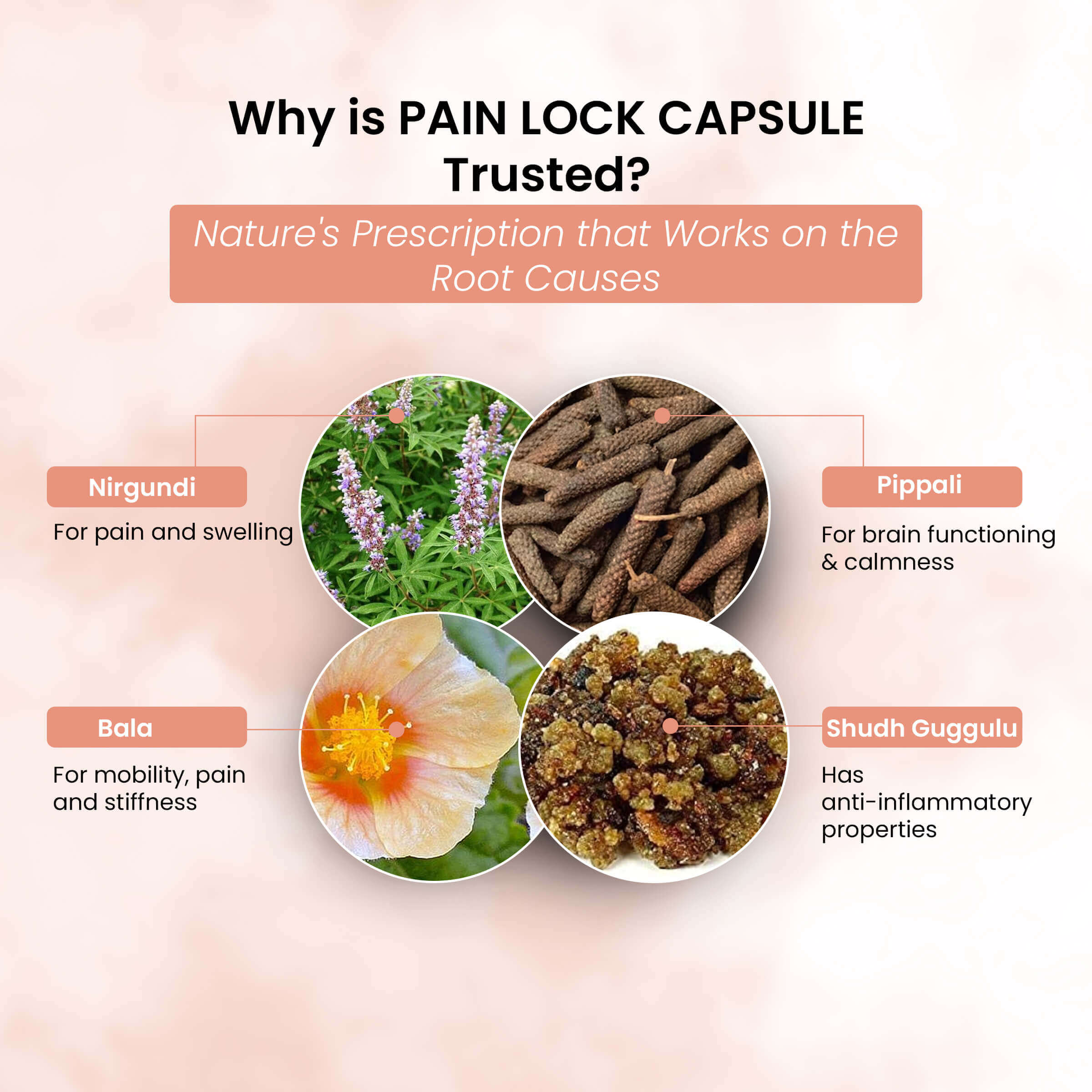Life Aveda Pain lock Ingredients
