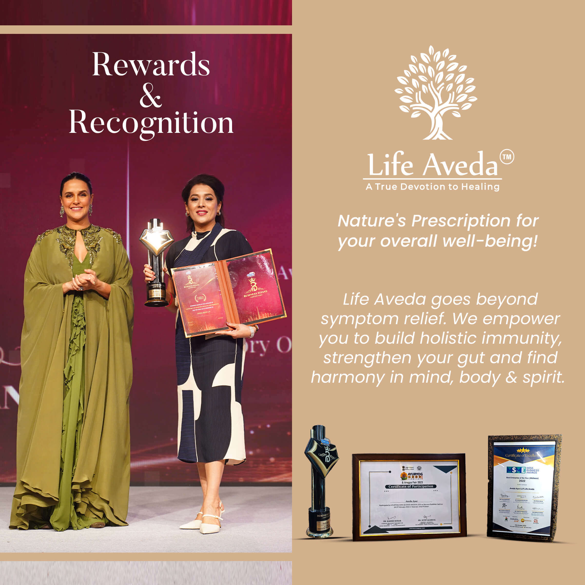Life Aveda Viti-go Brand Message