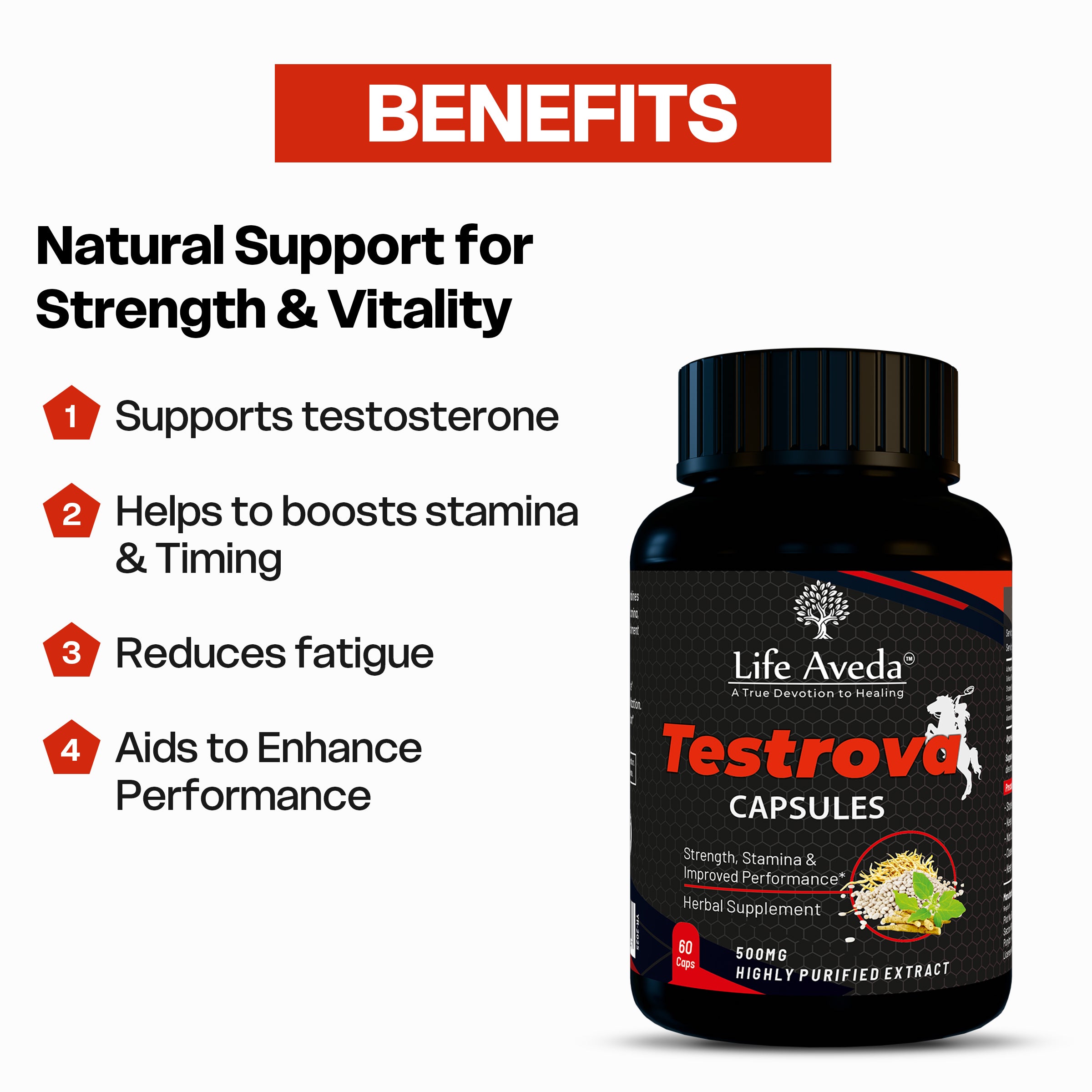Testrova – Ayurvedic Testosterone Support for Men