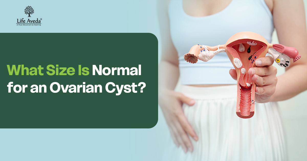  normal sized ovarian cyst