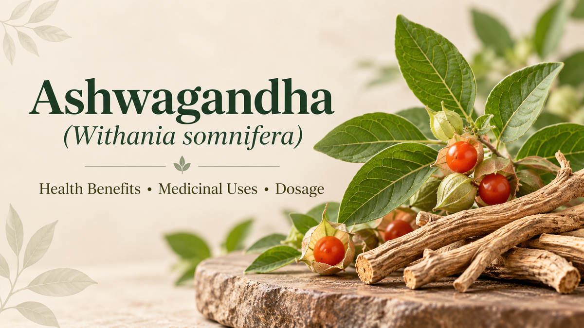 Ashwagandha (Withania Somnifera) Health Benefits, Medicinal Uses and Dosage