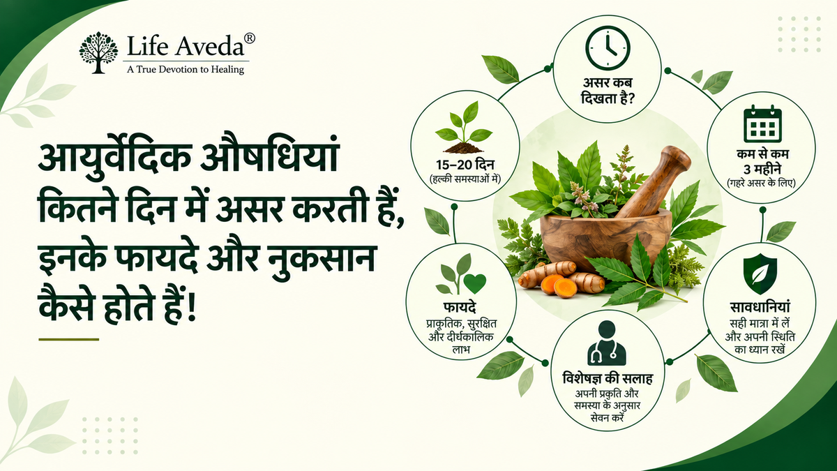 आयुर्वेदिक औषधियां कितने दिन में असर करती हैं, इनके फायदे और नुकसान कैसे होते हैं!