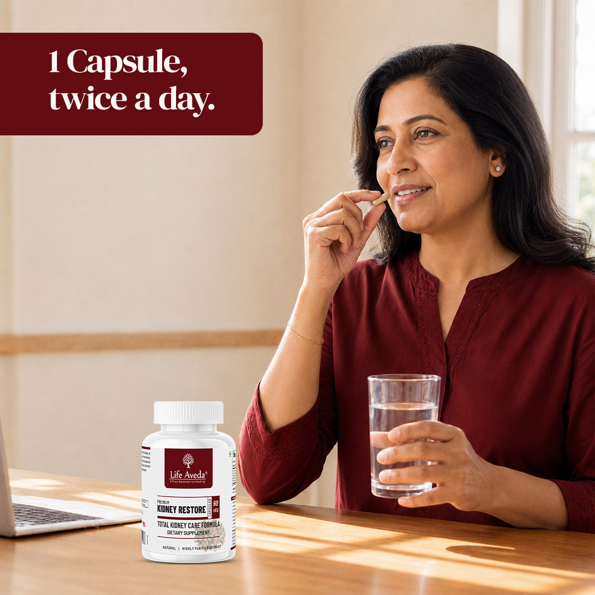 1 capsule twice a day