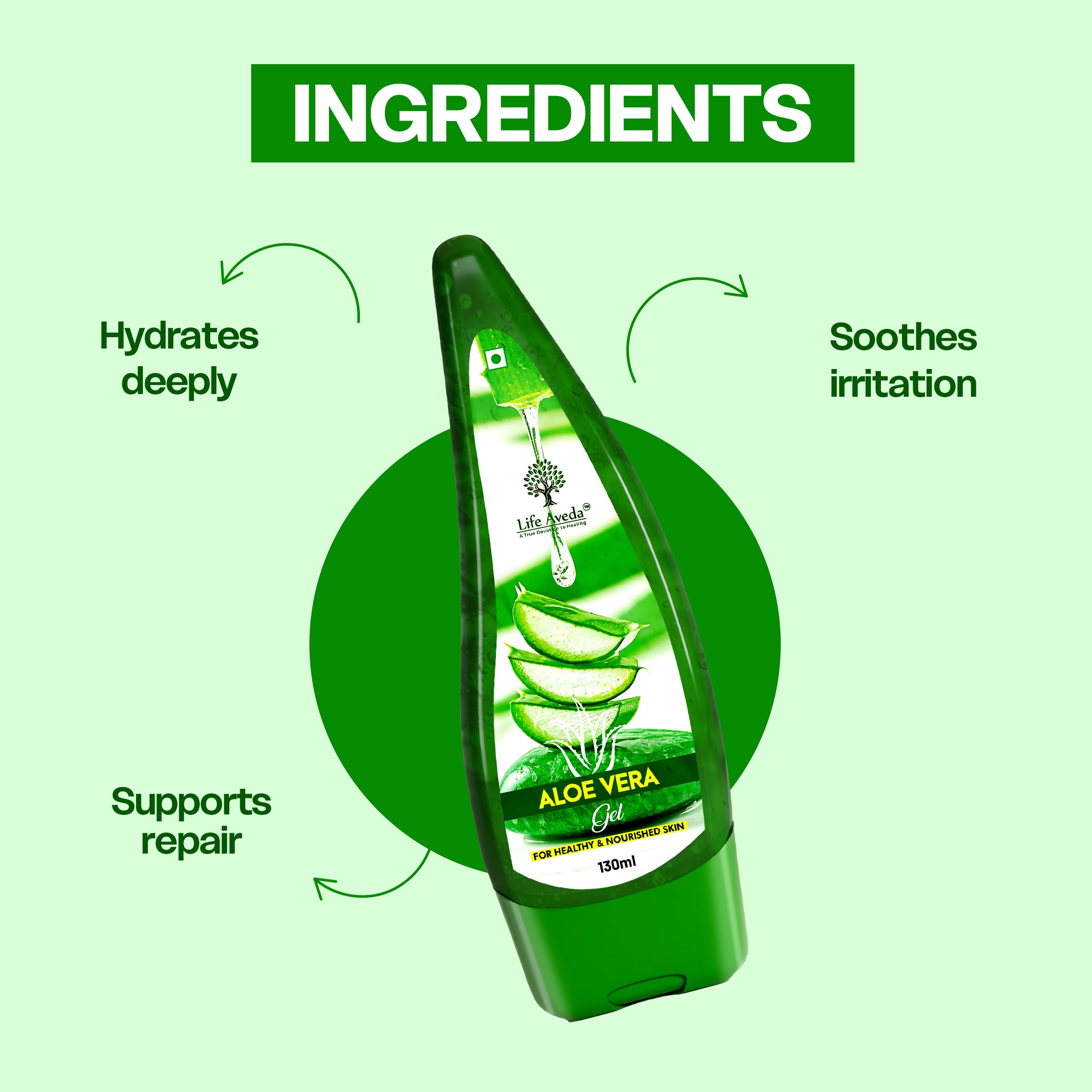 Aloe Vera Gel – Deep Hydration, Skin Repair & Natural Soothing Care