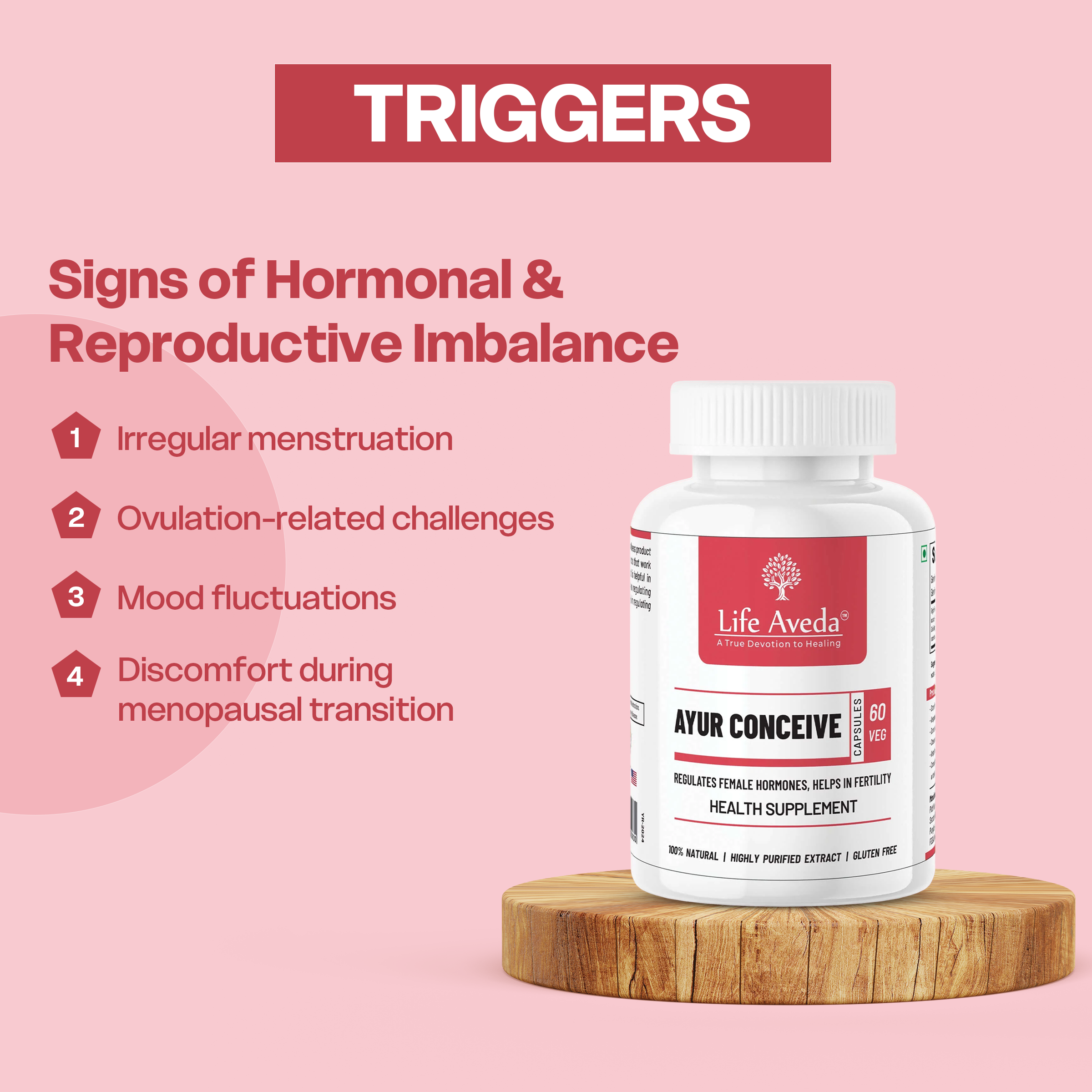 Ayur Conceive- Natural Support for Female Hormonal Balance & Fertility Wellness