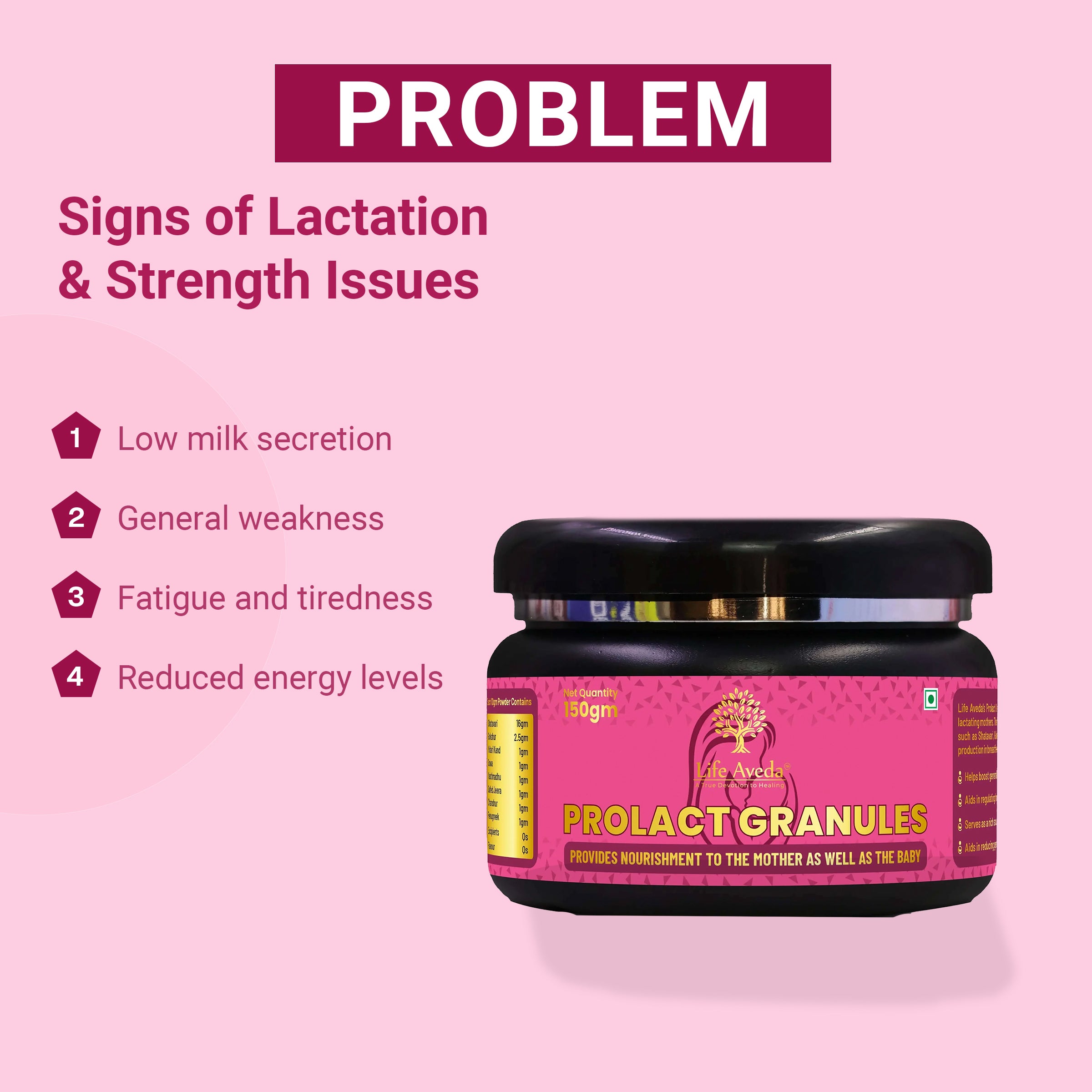 Prolact Granules- Natural Support for Lactation, Strength & Postnatal Wellness