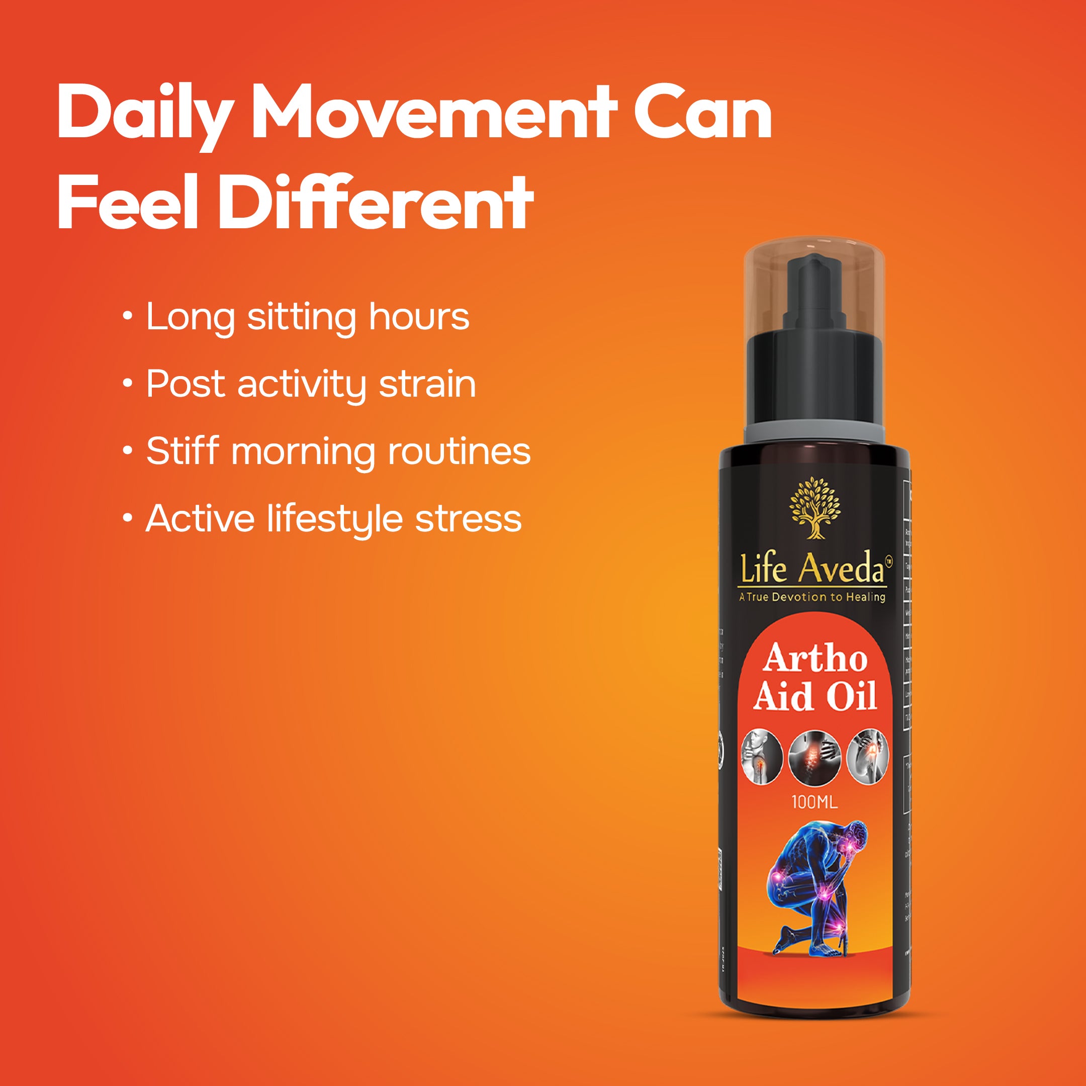 Artho Aid Oil - Ayurvedic Massage Oil for Joint and Muscle Comfort