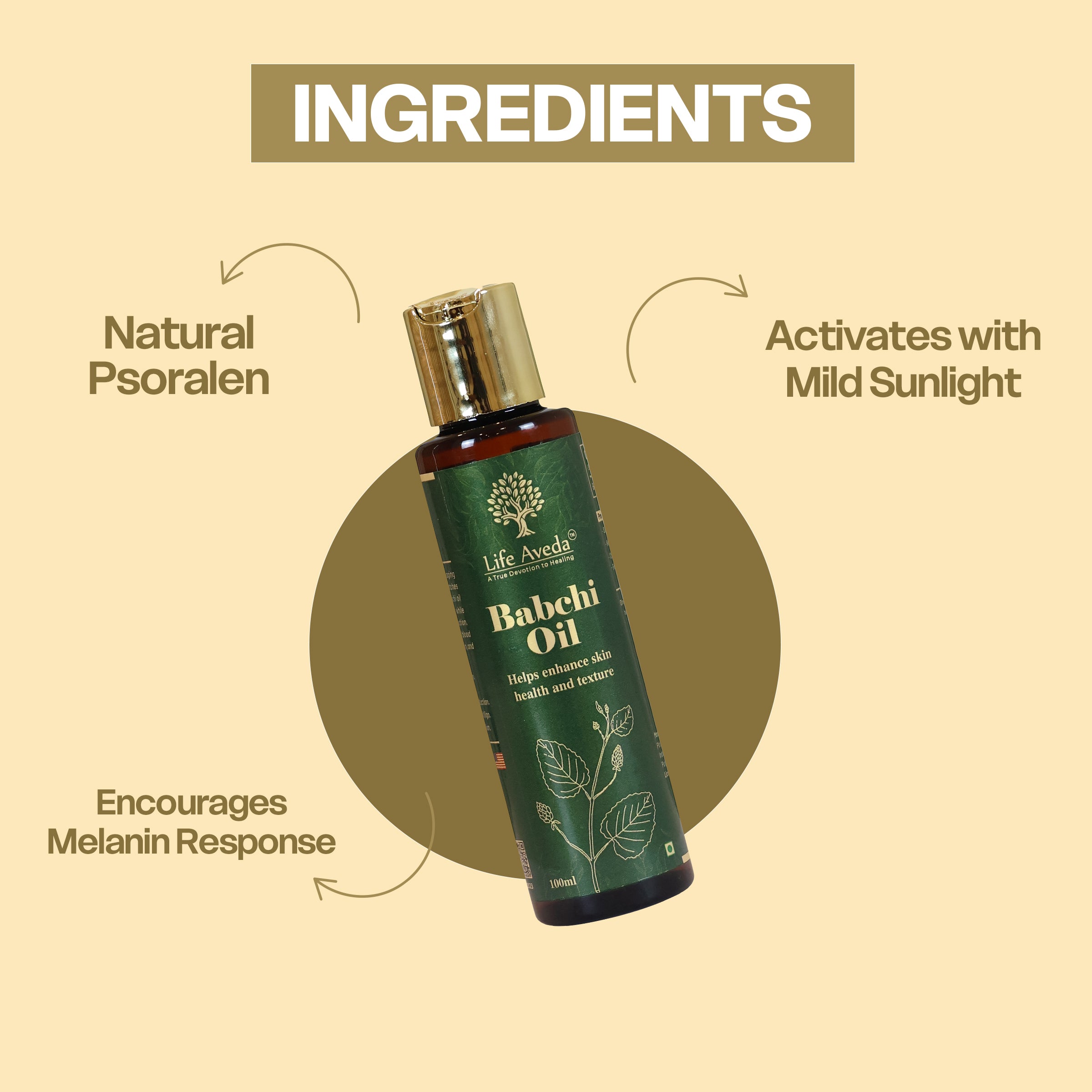 Life Aveda Babchi Oil – Ayurvedic Support for Pigmentation & Skin Renewal