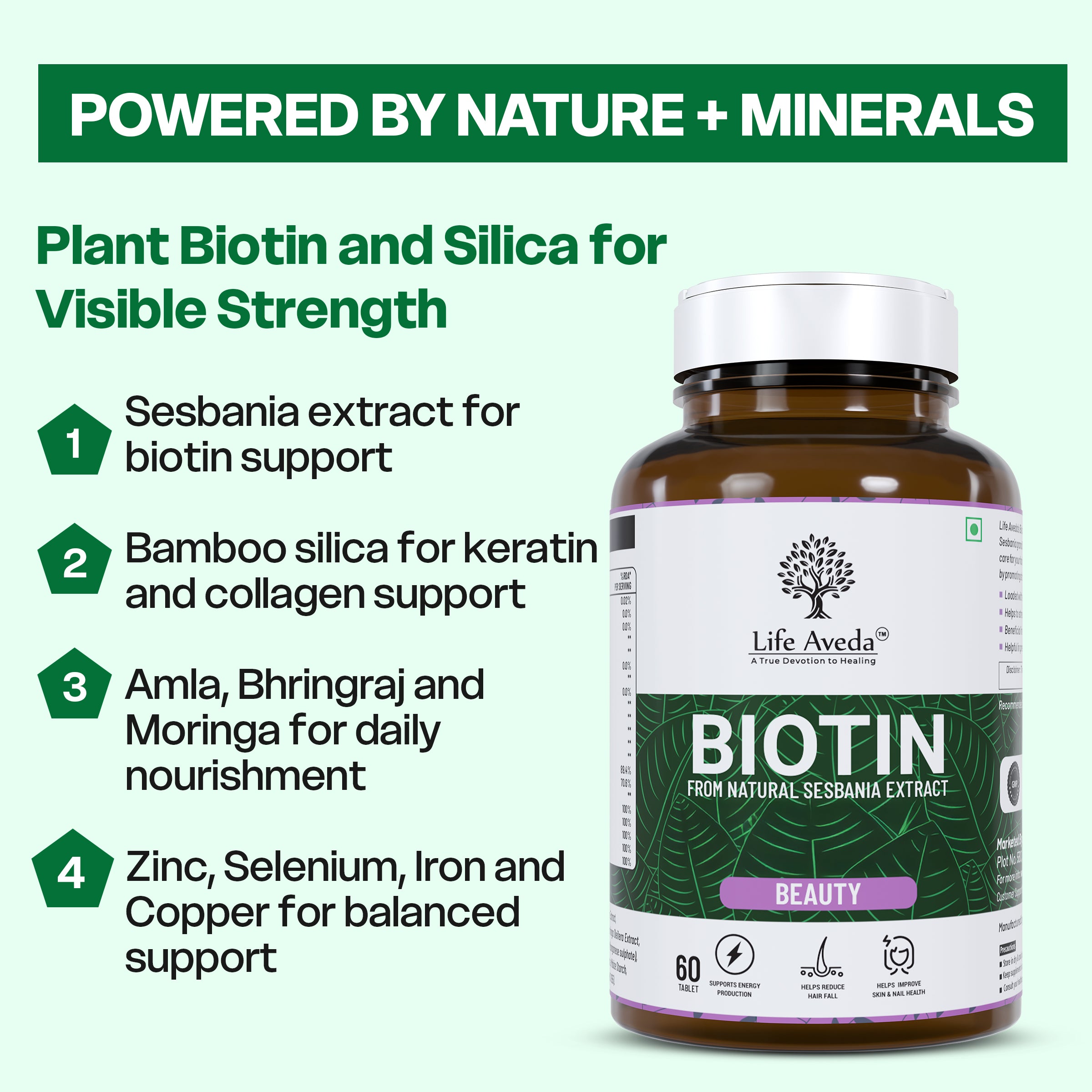 Biotin – Advanced Hair, Skin and Nail Support