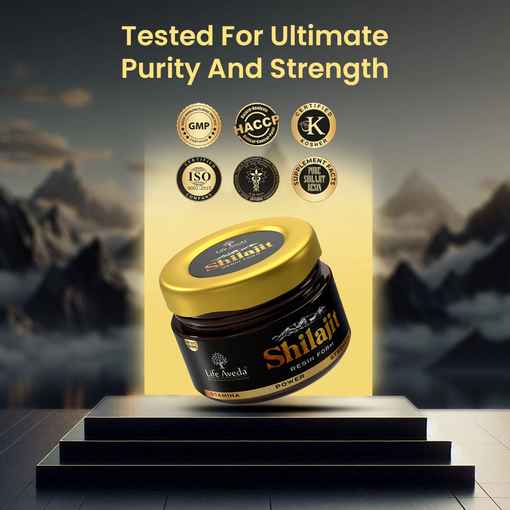 Certified himalayan shilajit resin - Life Aveda 