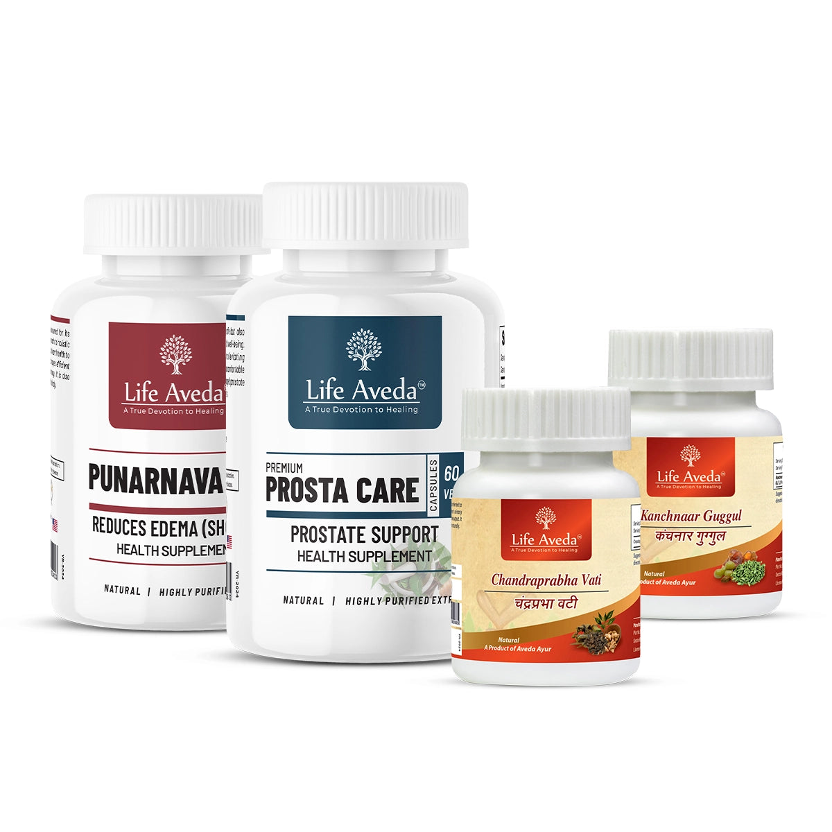 Prosta Care + Chandraprabha Vati + Punarnava + Kanchnaar Guggul