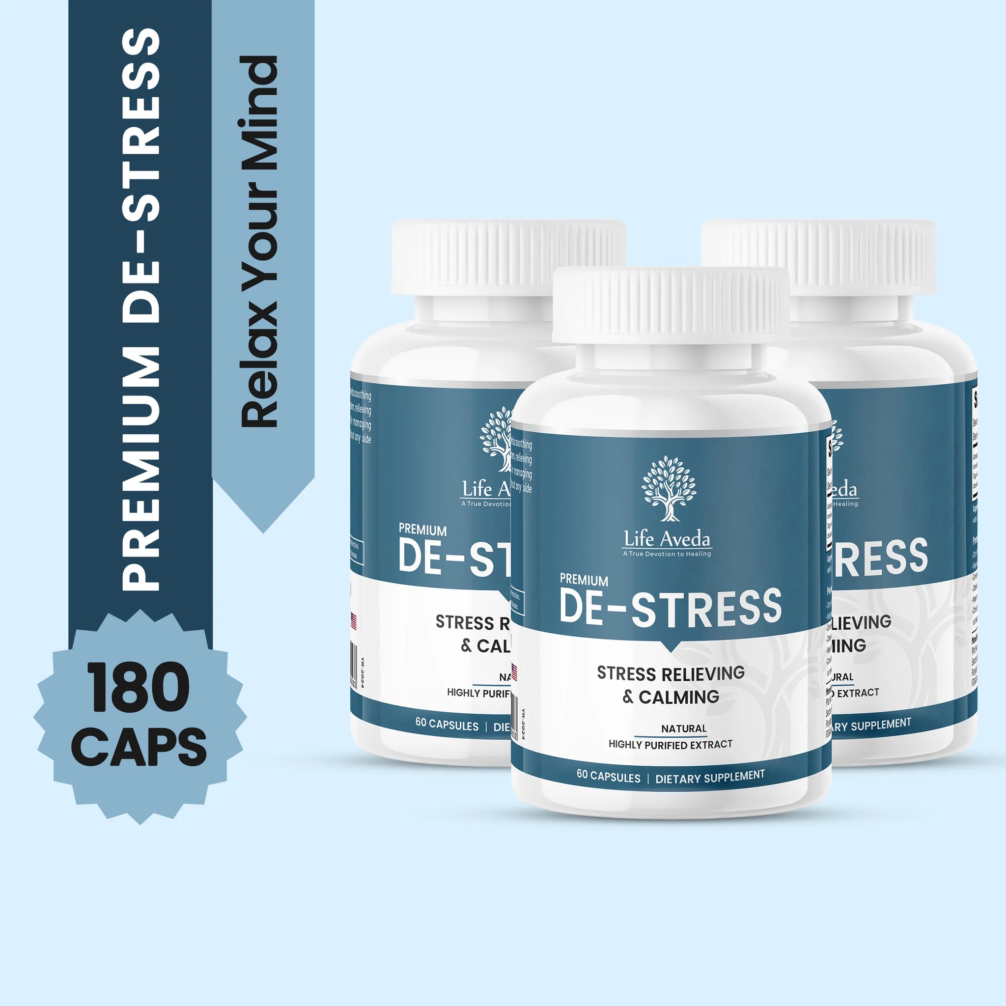 Premium De-Stress - Best Ayurvedic Medicine for Stress & Anxiety