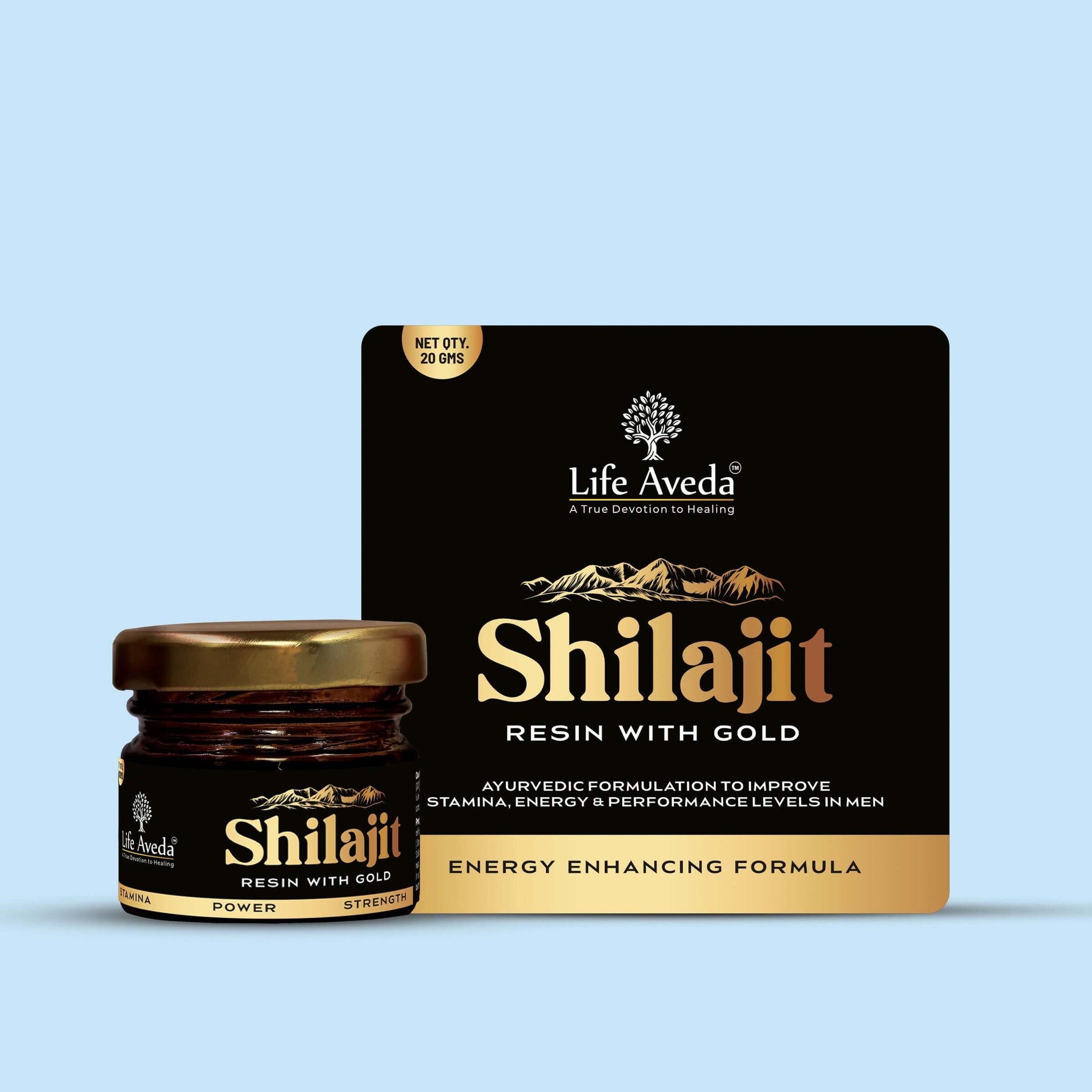 Shilajit Resin with Gold