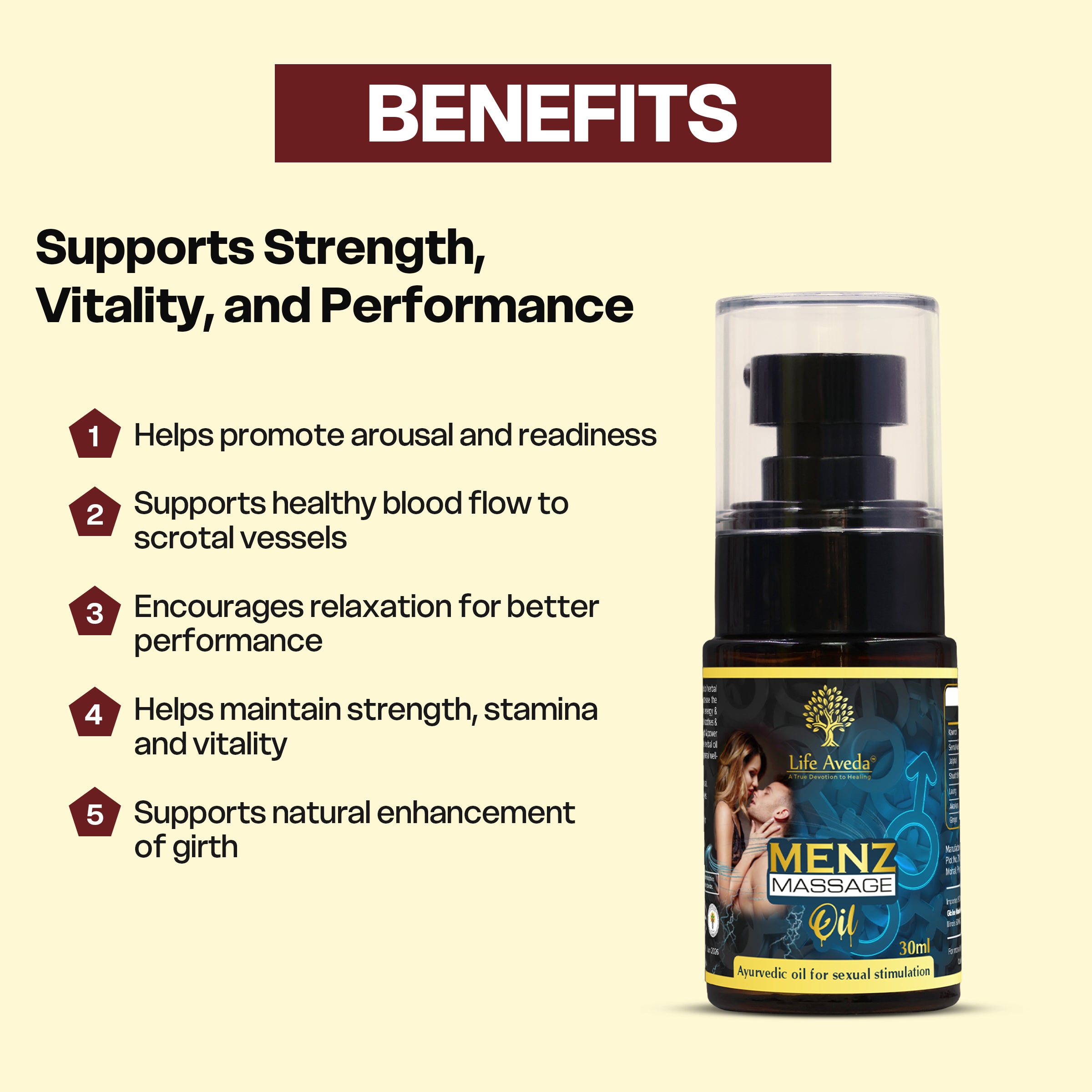 Ayurvedic Massage Oil for Men – Strength, Stamina & Stress Relief in Every Drop