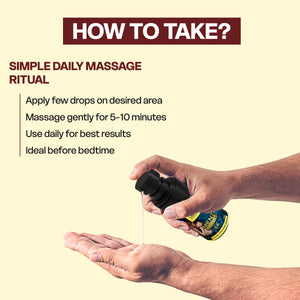 Ayurvedic Massage Oil for Men – Strength, Stamina & Stress Relief in Every Drop