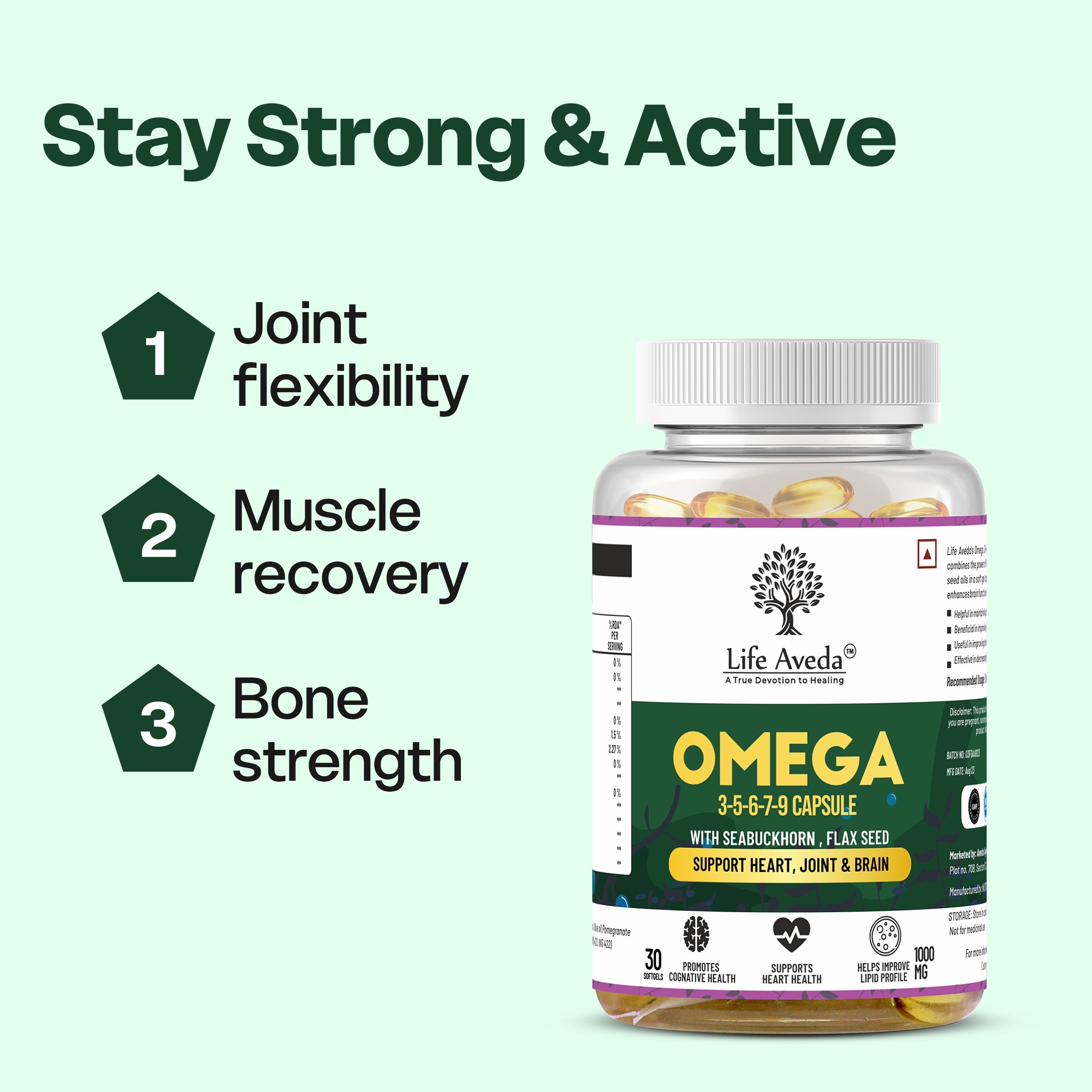 Omega-3-5-6-7-9 Complete Omega Nutrition for Heart, Skin and Joints