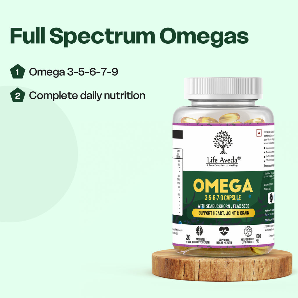 Omega-3-5-6-7-9 Complete Omega Nutrition for Heart, Skin and Joints