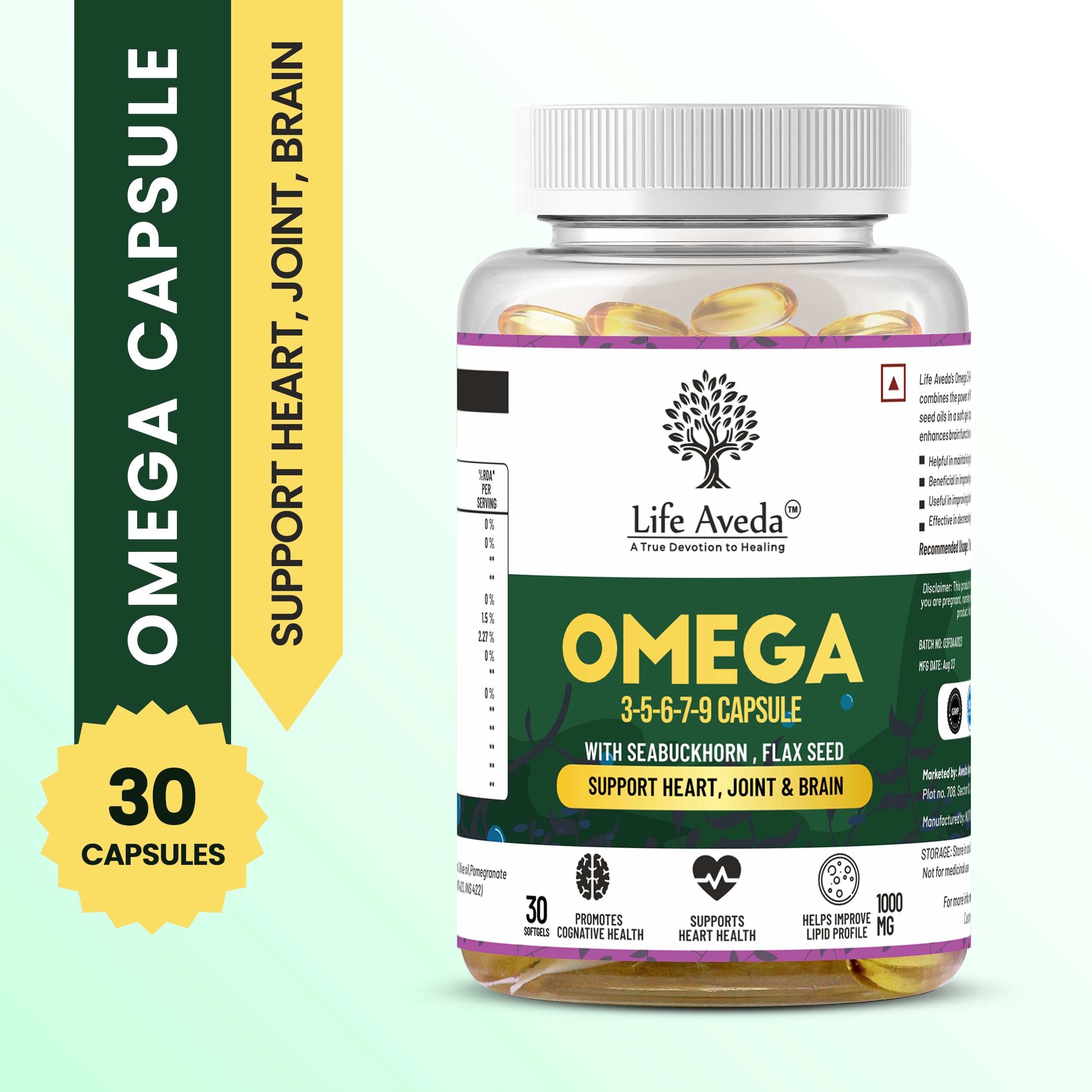 Omega-3-5-6-7-9 Complete Omega Nutrition for Heart, Skin and Joints