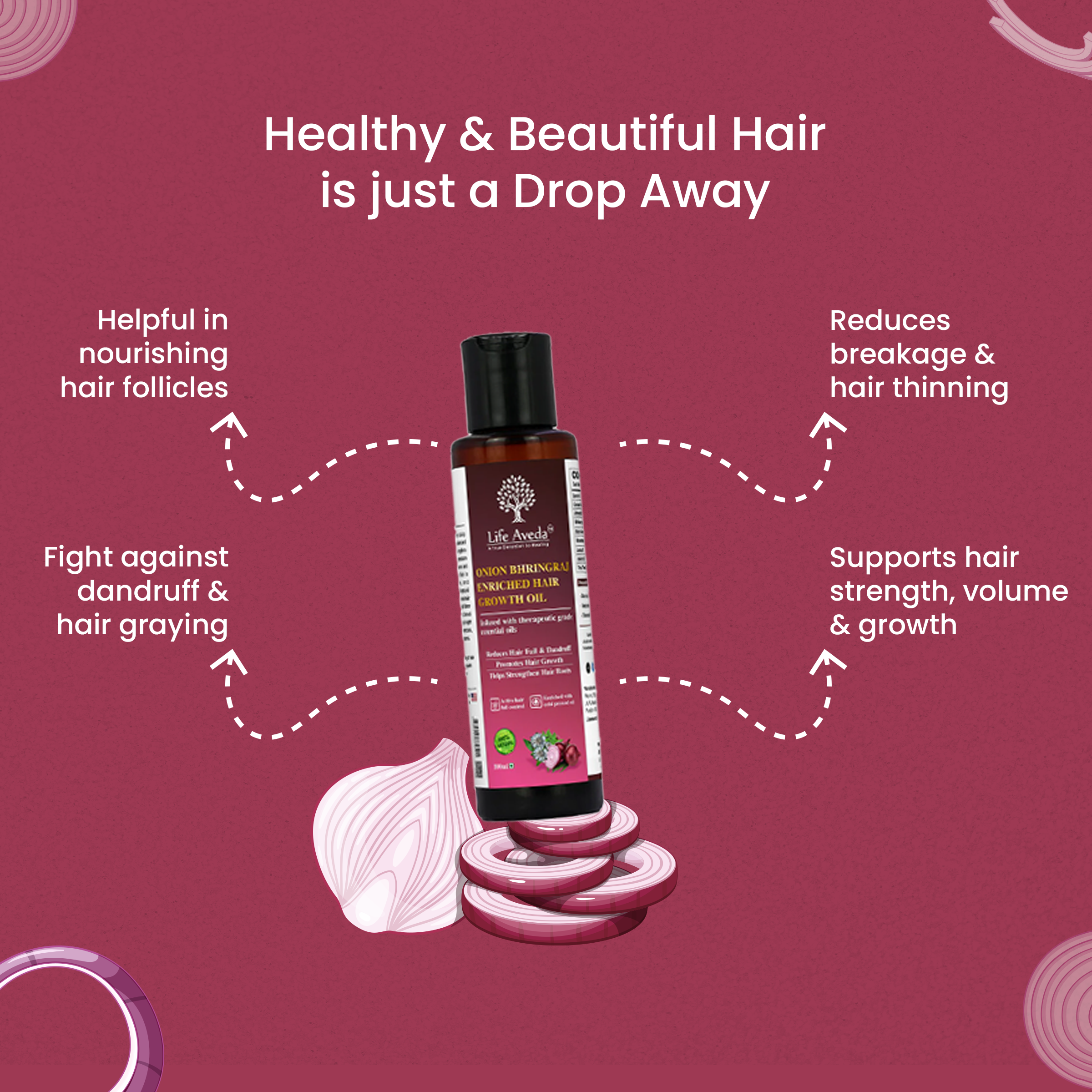 Onion Bhringraj Enriched Hair Growth Oil