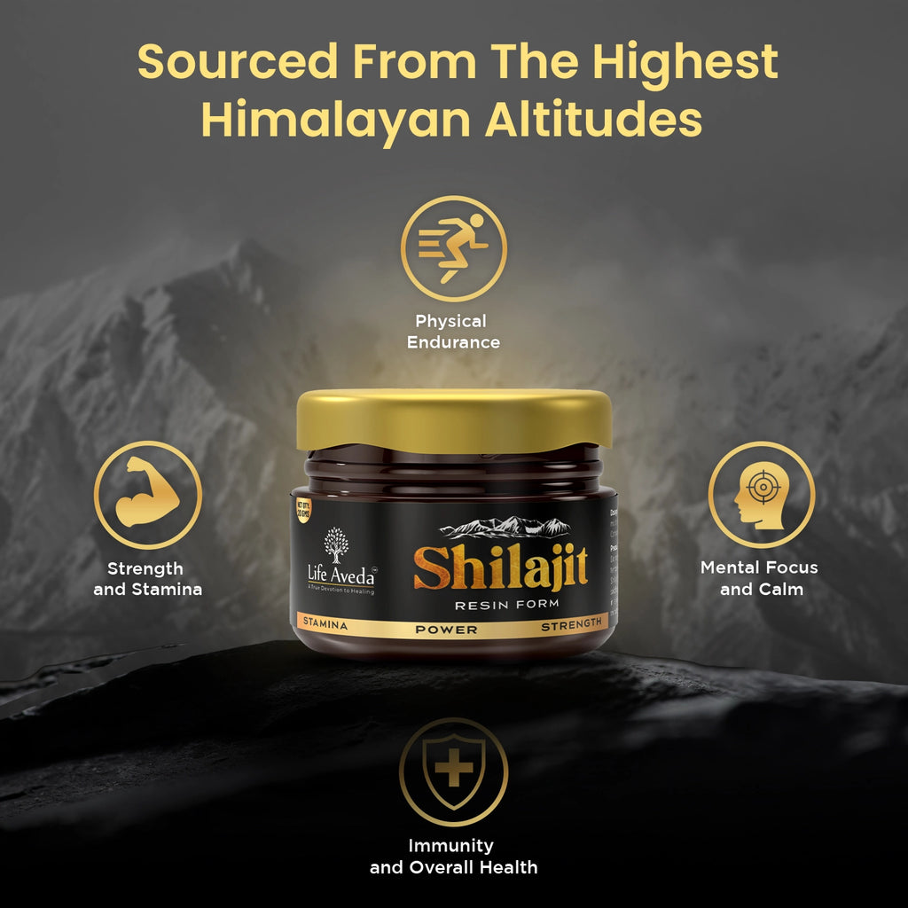 Pure shilajit for overall health - Life Aveda 