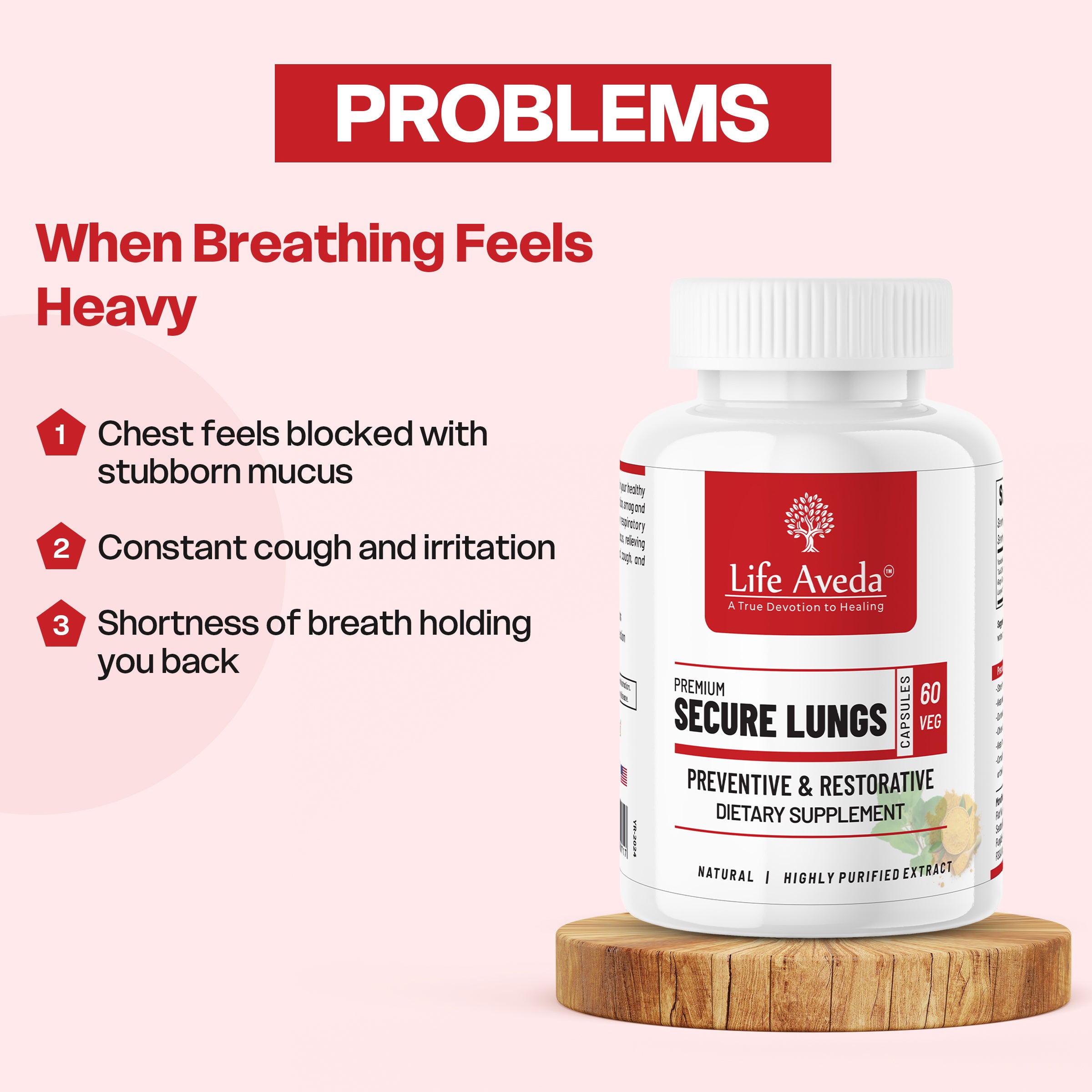 Secure Lungs – Ayurvedic Support for Healthy Breathing