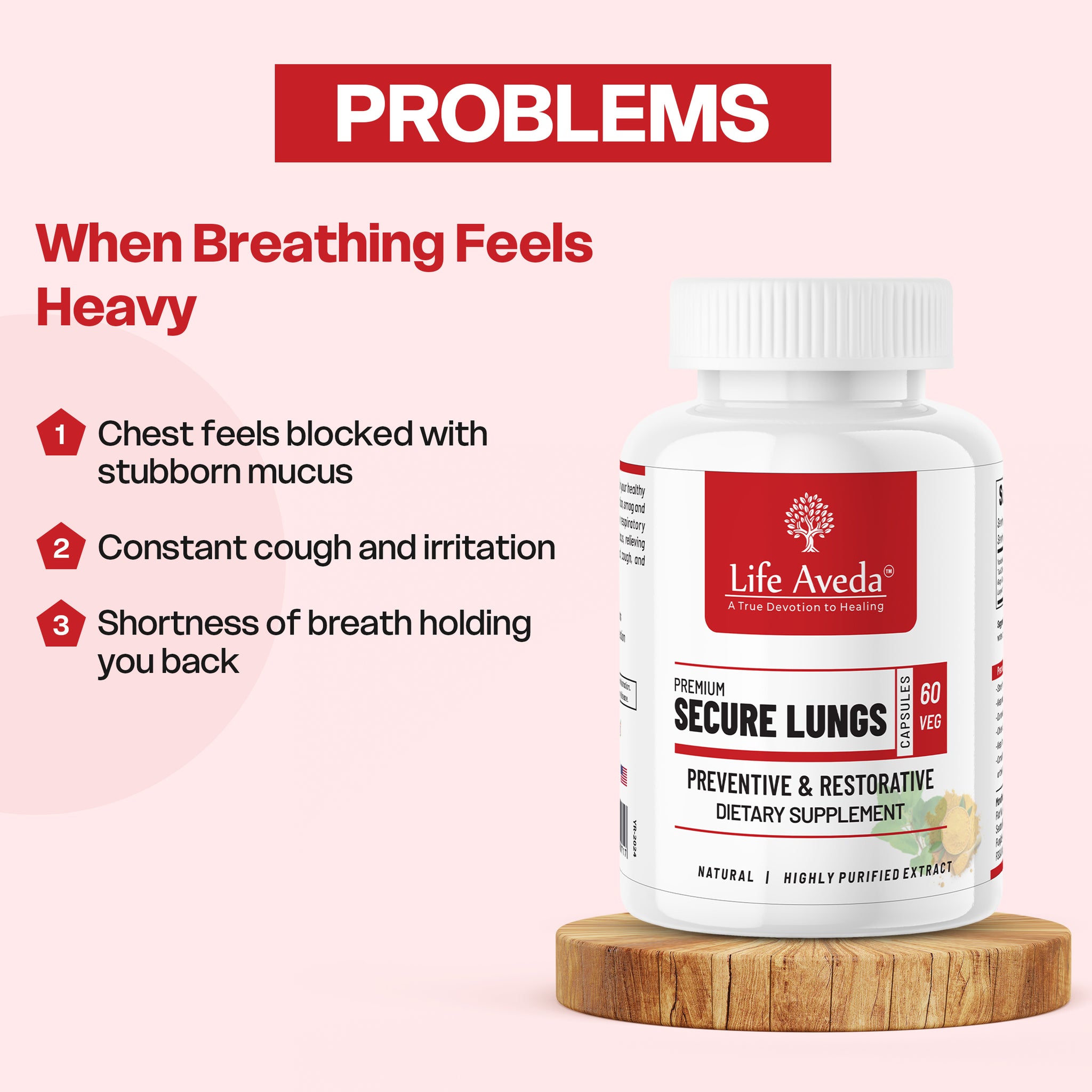 Secure Lungs – Ayurvedic Support for Healthy Breathing