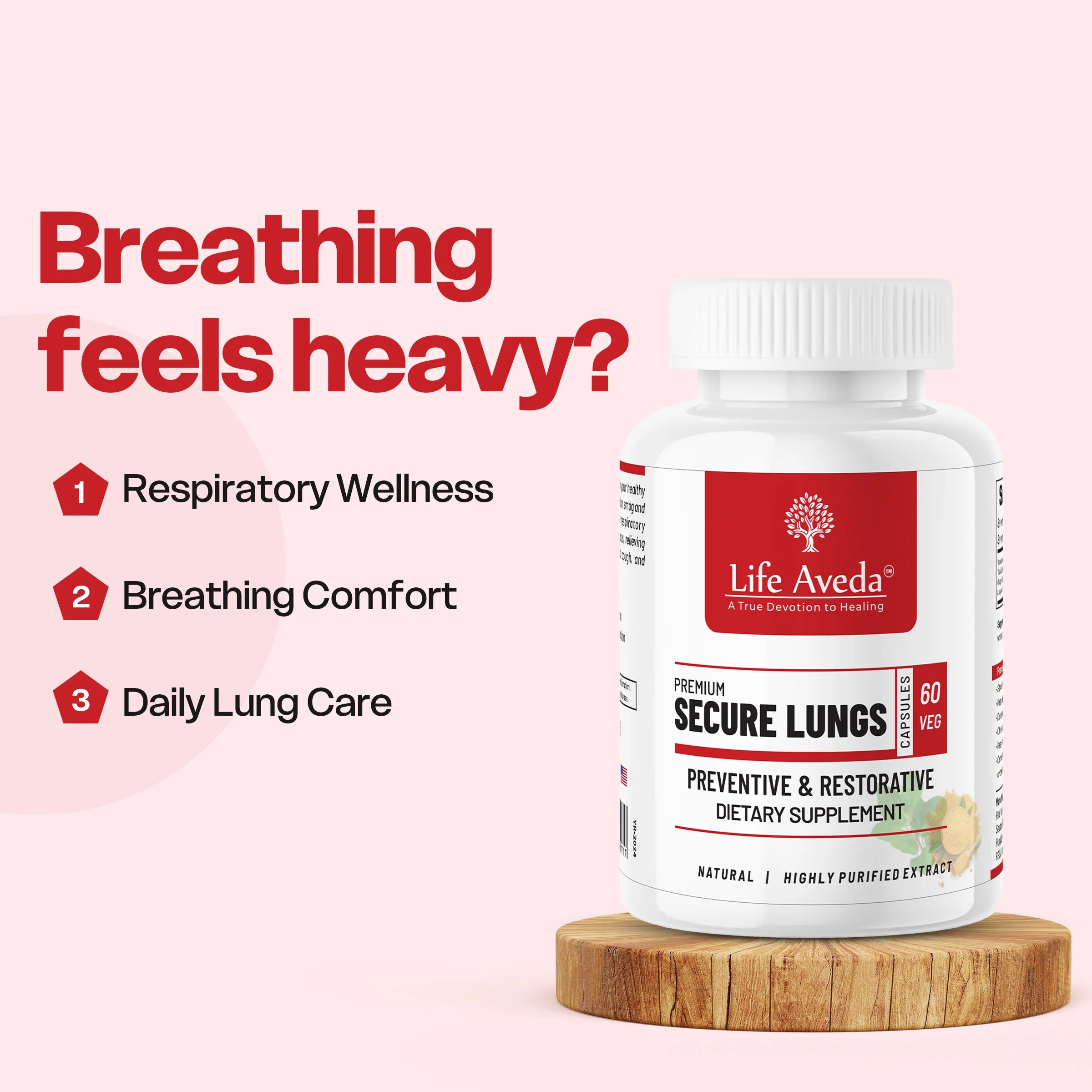 Secure Lungs – Ayurvedic Support for Respiratory Wellness & Healthy Breathing
