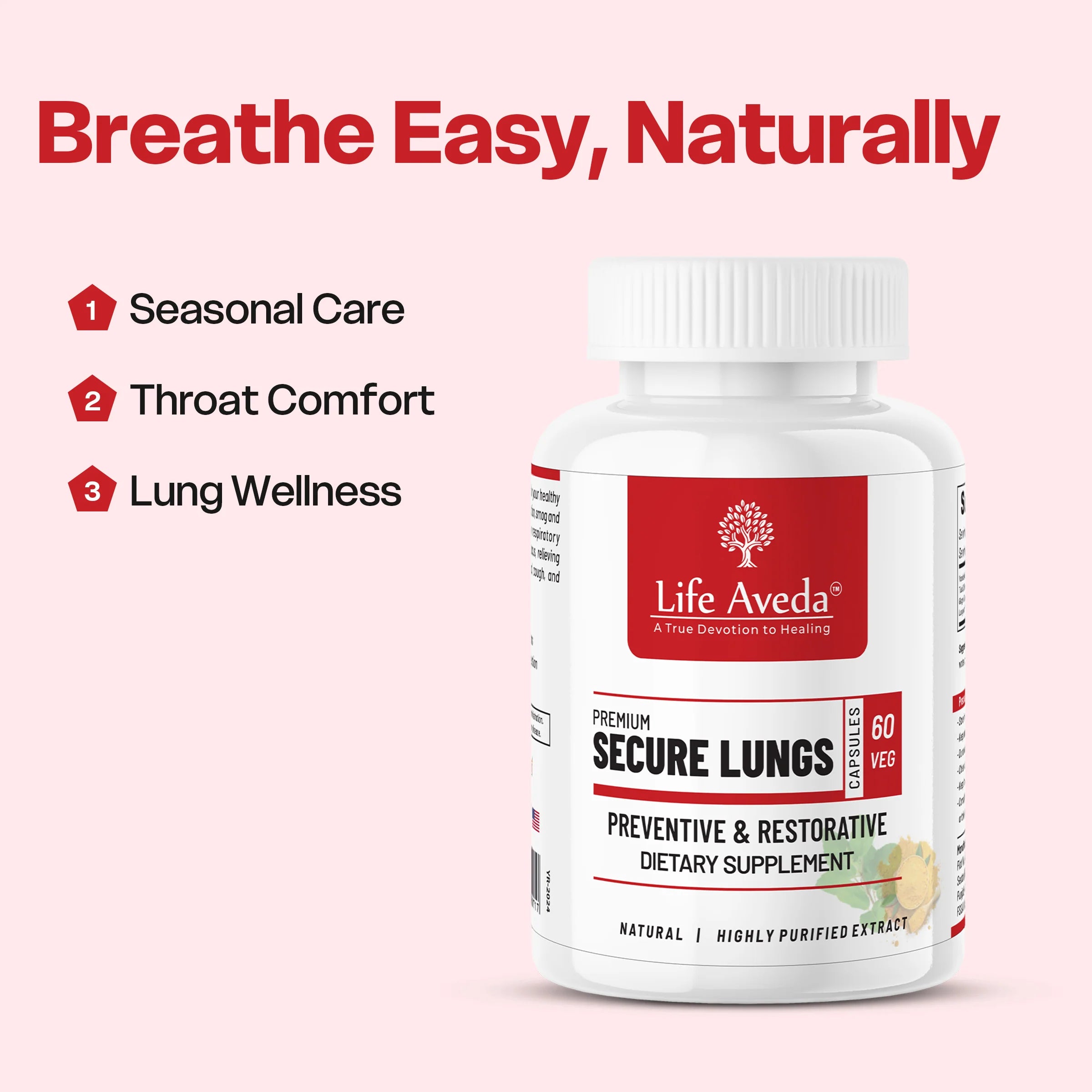 Secure Lungs – Ayurvedic Support for Respiratory Wellness & Healthy Breathing