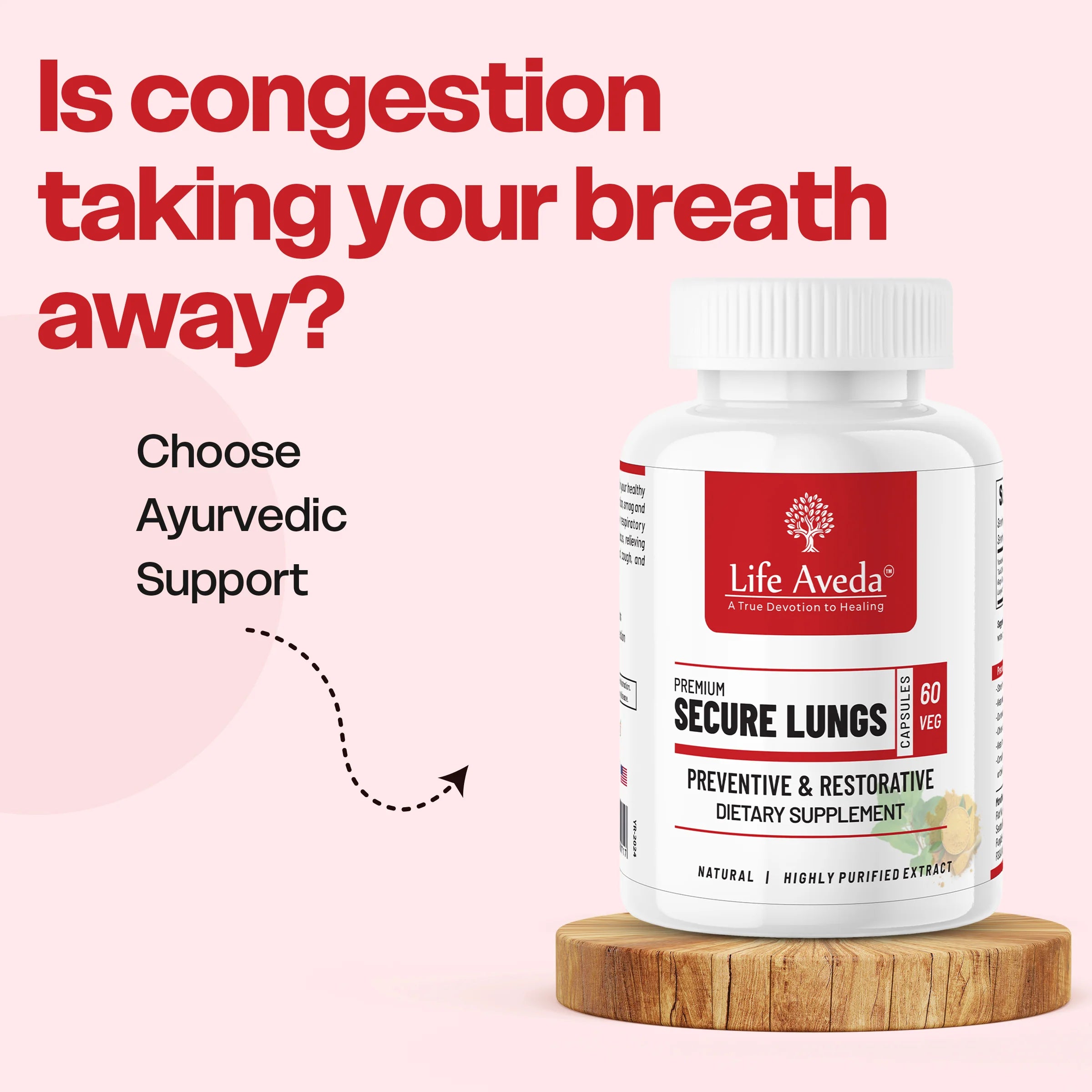 Secure Lungs – Ayurvedic Support for Respiratory Wellness & Healthy Breathing