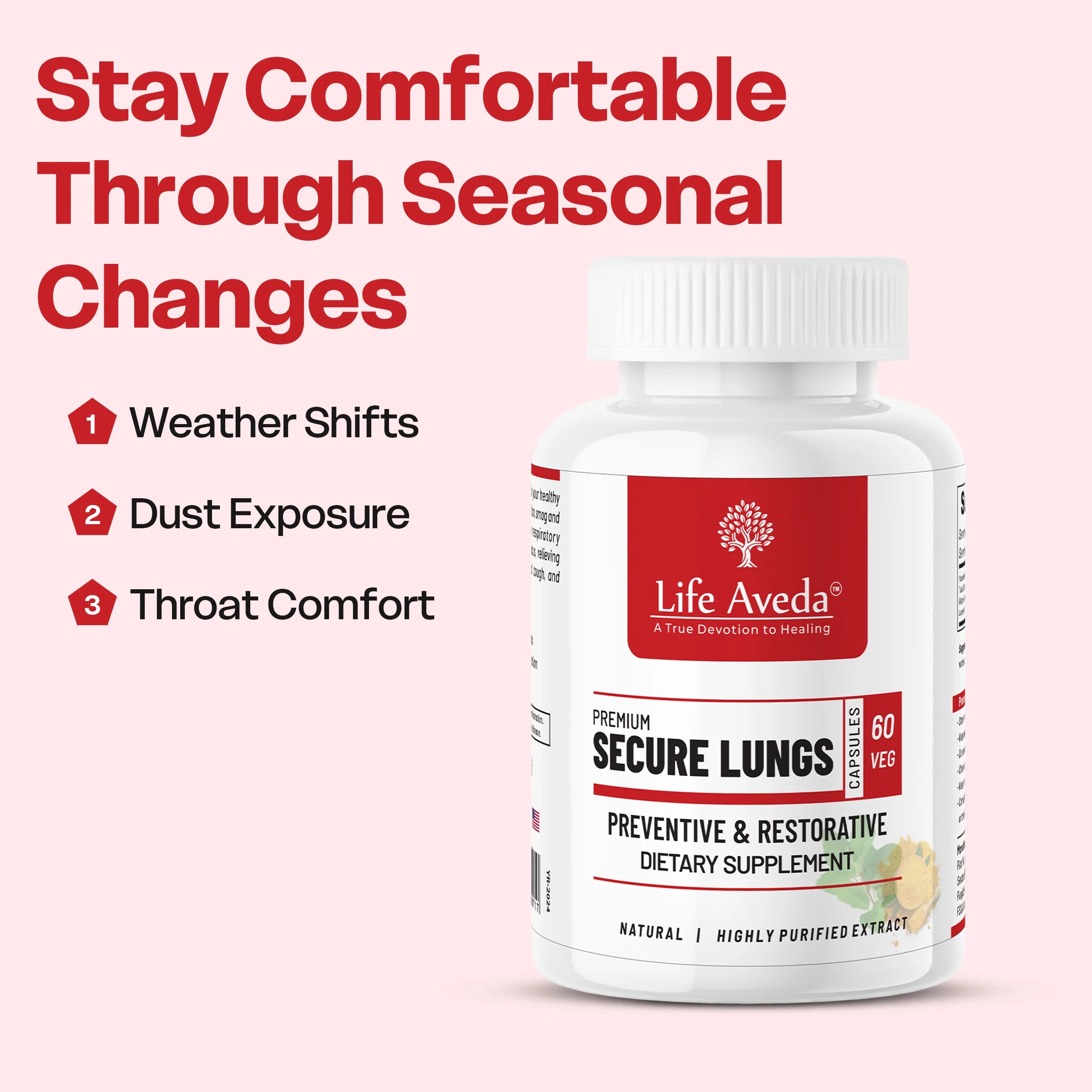 Secure Lungs – Ayurvedic Support for Respiratory Wellness & Healthy Breathing