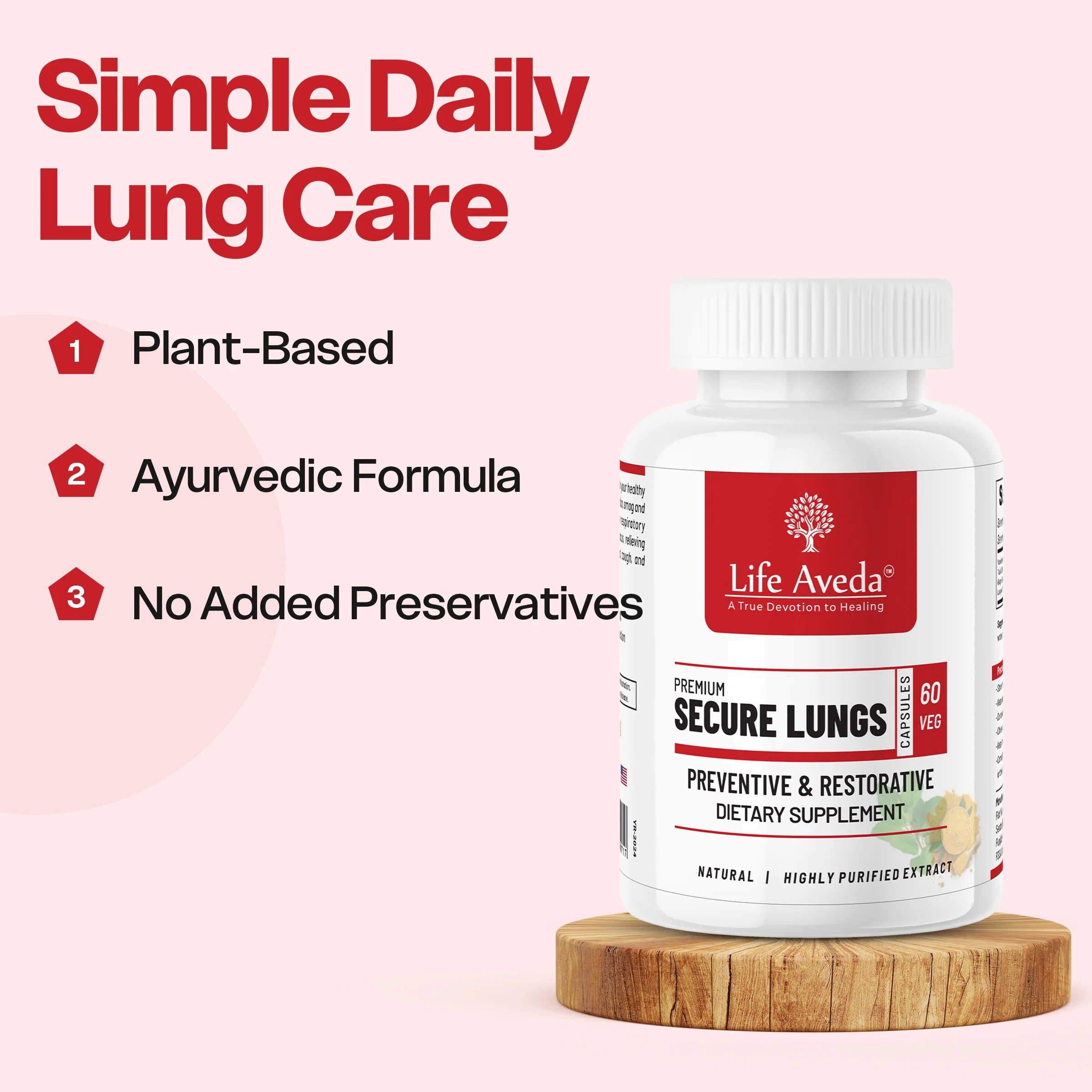 Secure Lungs – Ayurvedic Support for Respiratory Wellness & Healthy Breathing