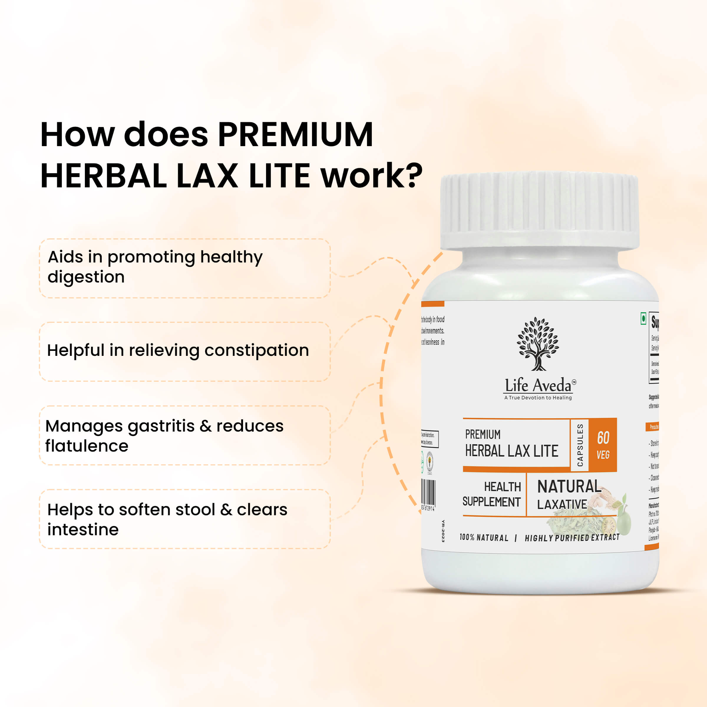 Life Aveda Premium Herbal Lax Lite Benefits