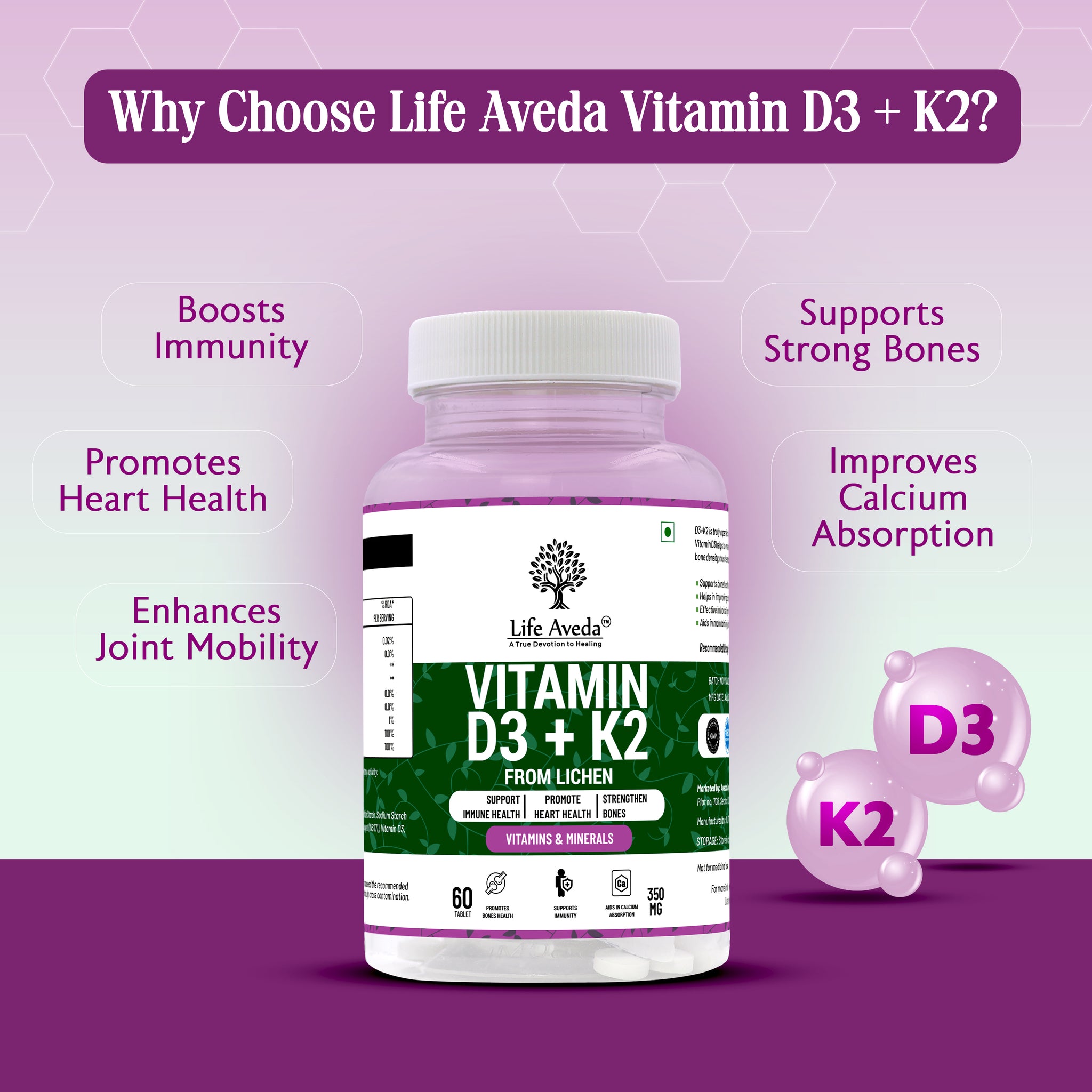 Vitamin D3+K2 Tablets