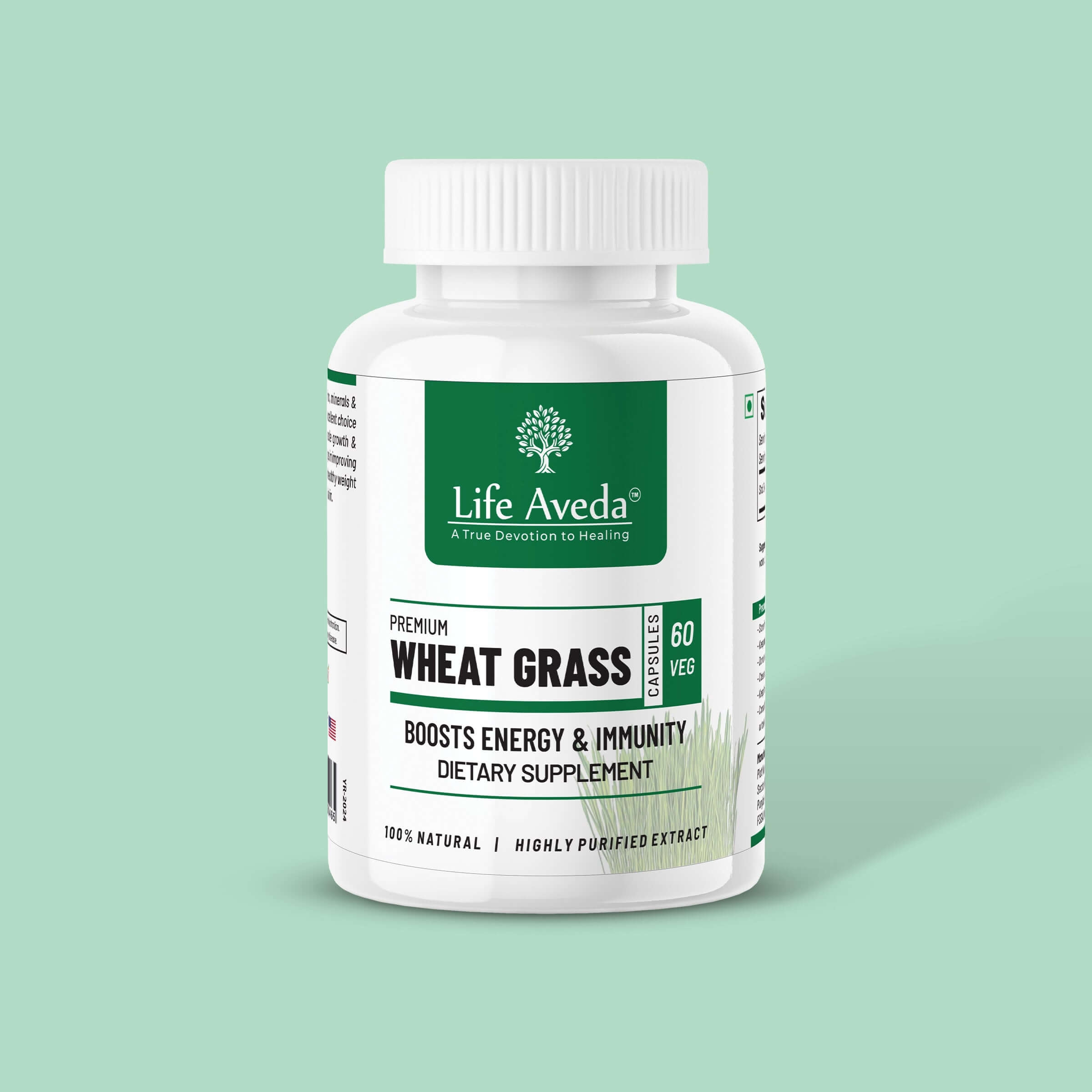 Premium Wheat Grass Capsules