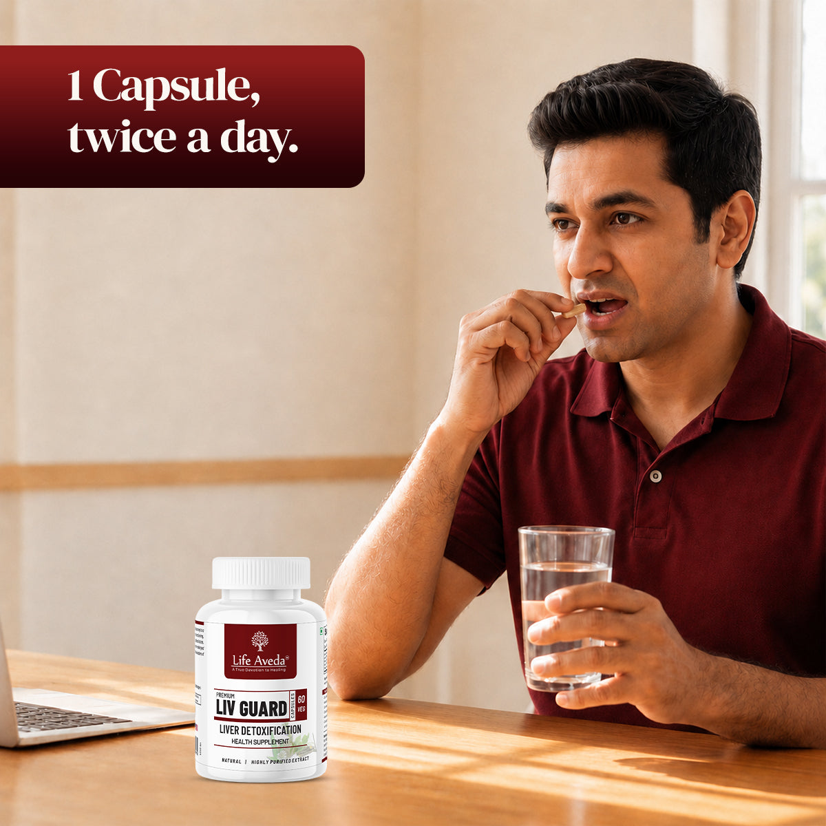 1 capsule twice a day