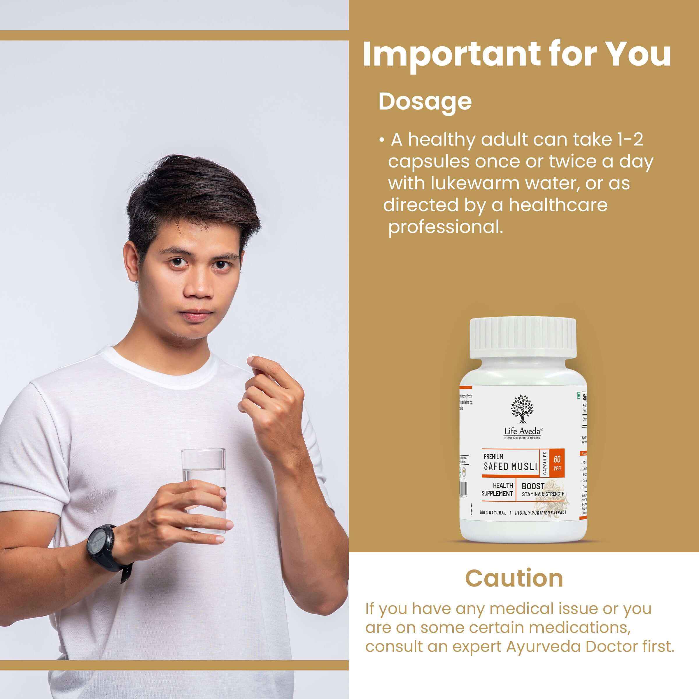 How to Use Premium Safed Musli Capsules