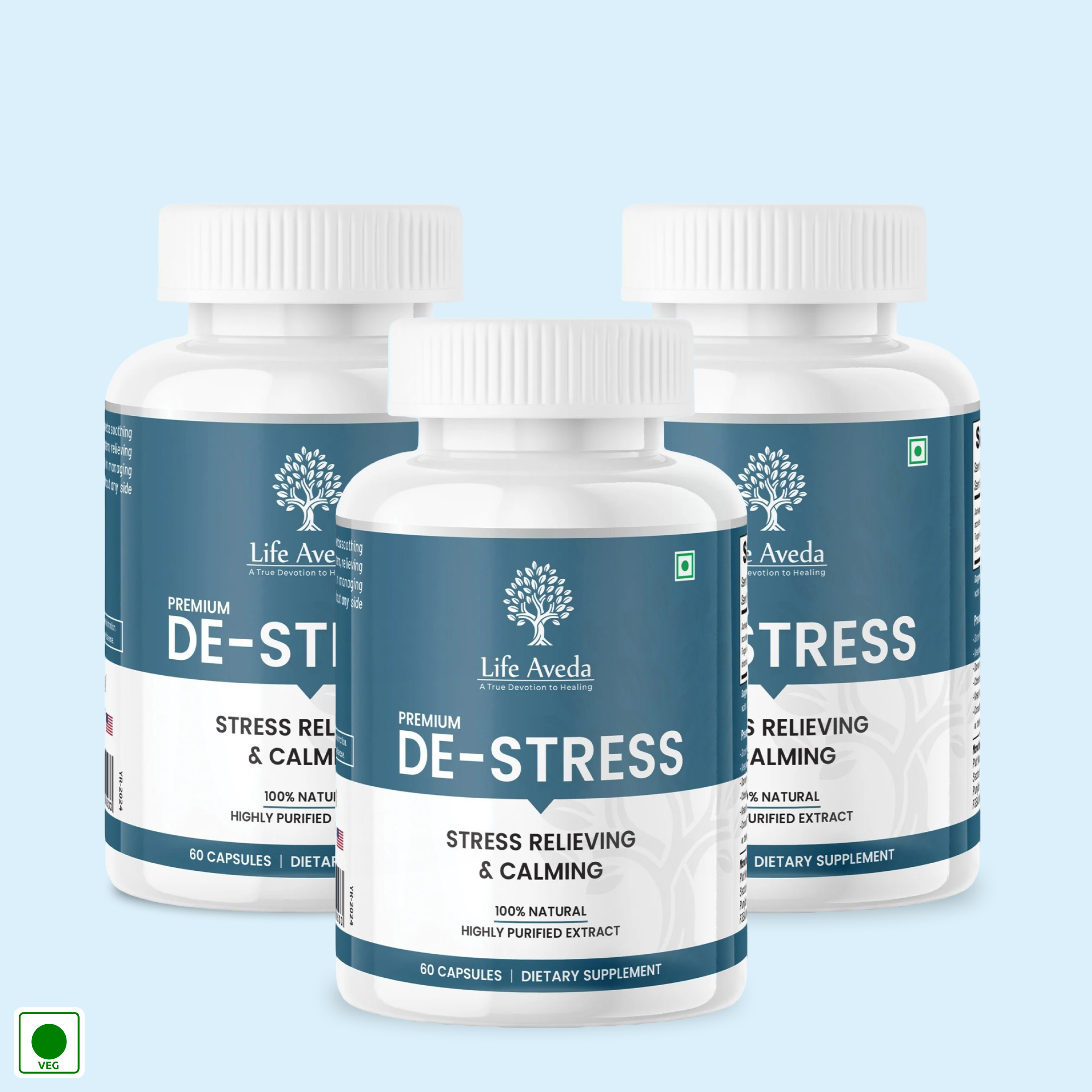 Premium De-Stress : Best Ayurvedic Medicine for Stress, Mental Fatigue & Anxiety