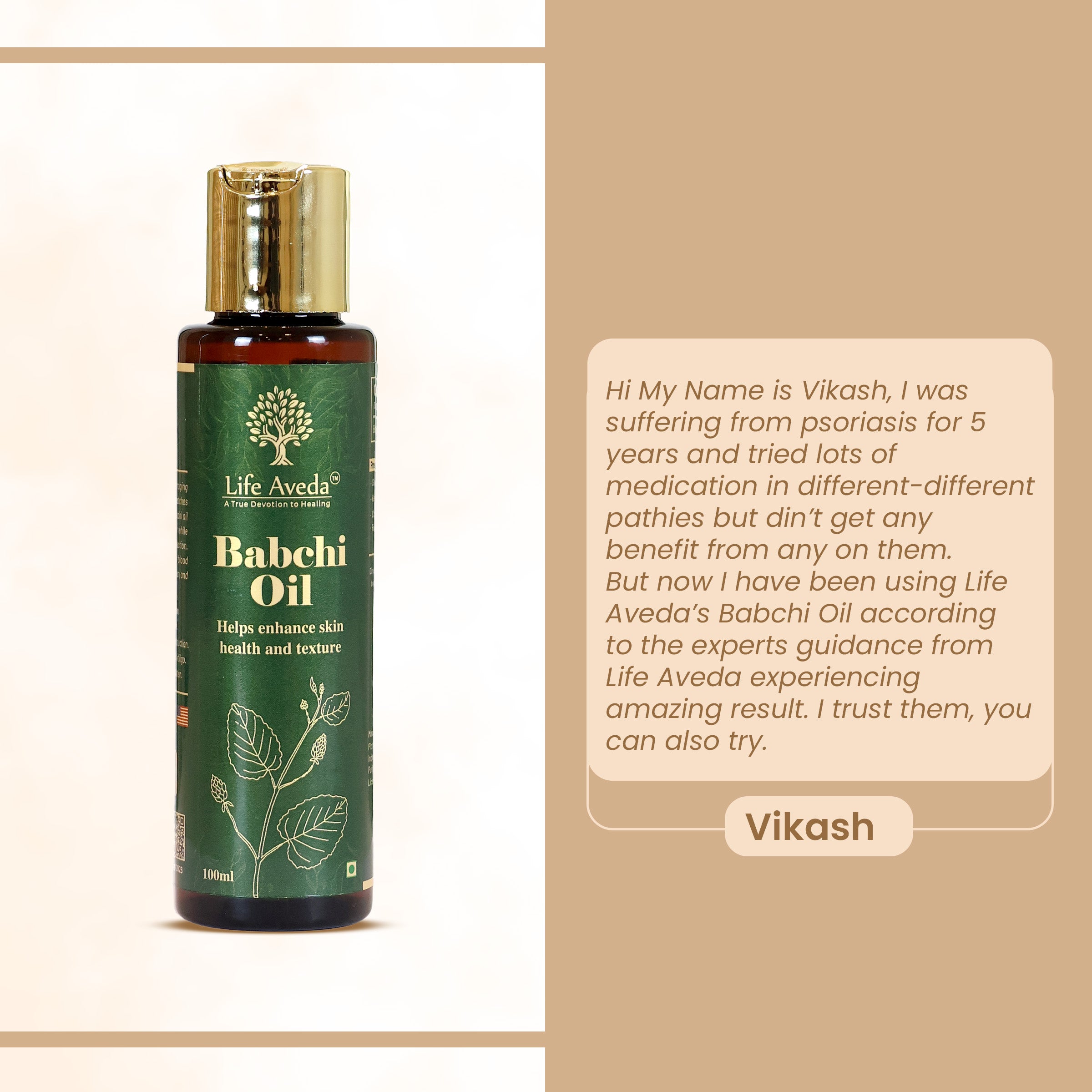 Life Aveda Babchi Oil Health Patient Review