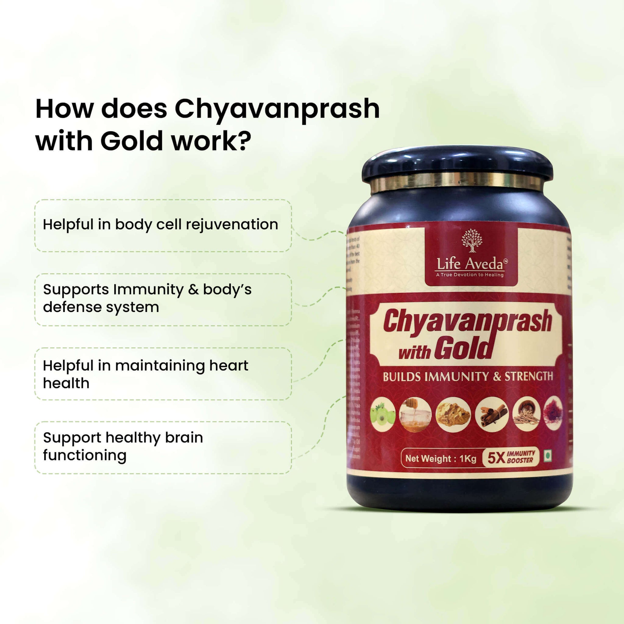 Life Aveda Chyavanprash with Gold Benefits