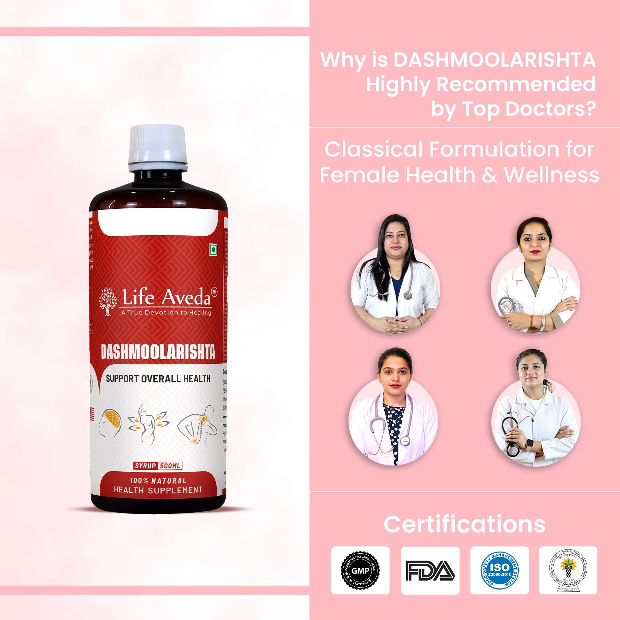 Life Aveda Dashmoolarishta | Ayurvedic Tonic for Women