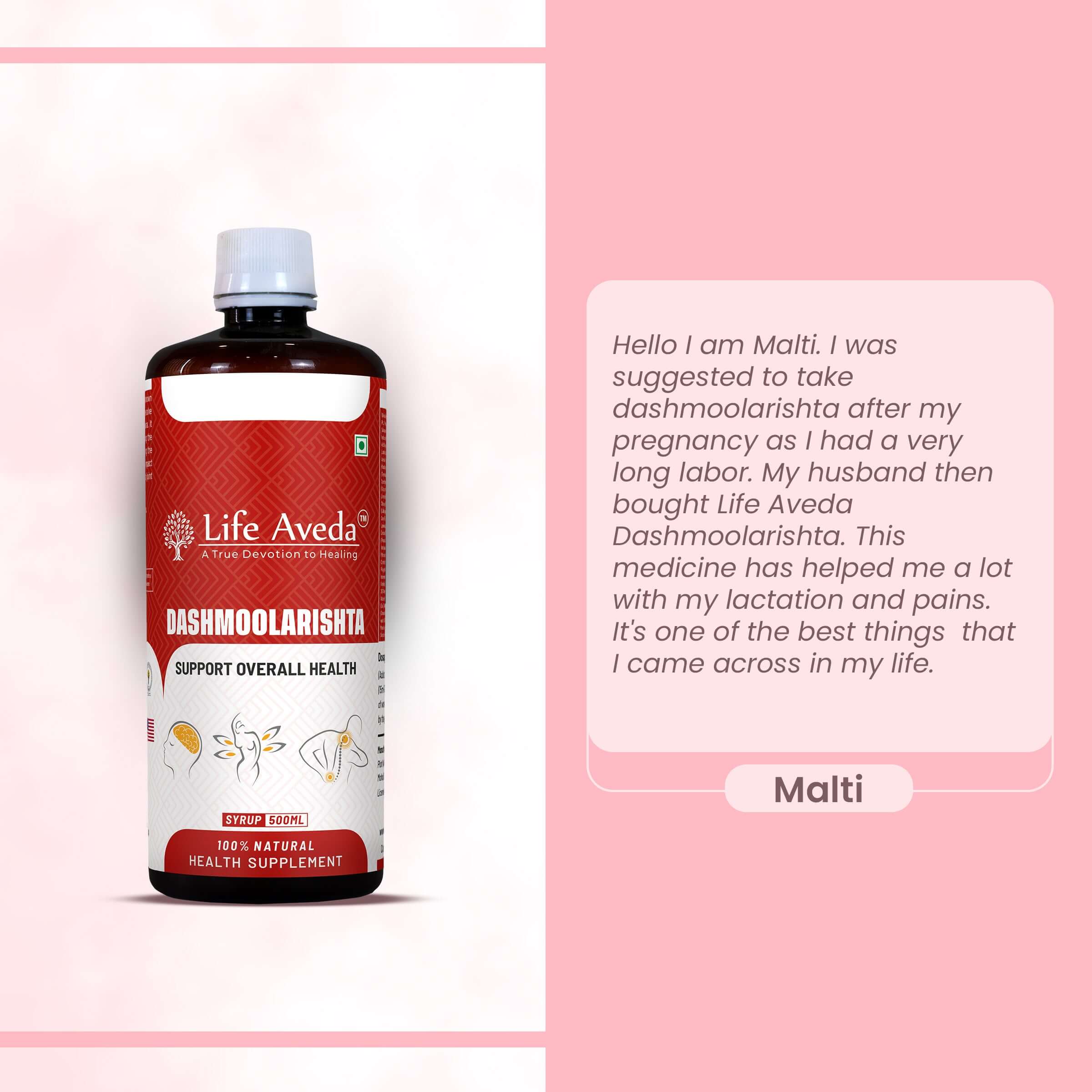 Life Aveda Dashmoolarishta | Ayurvedic Tonic for Women