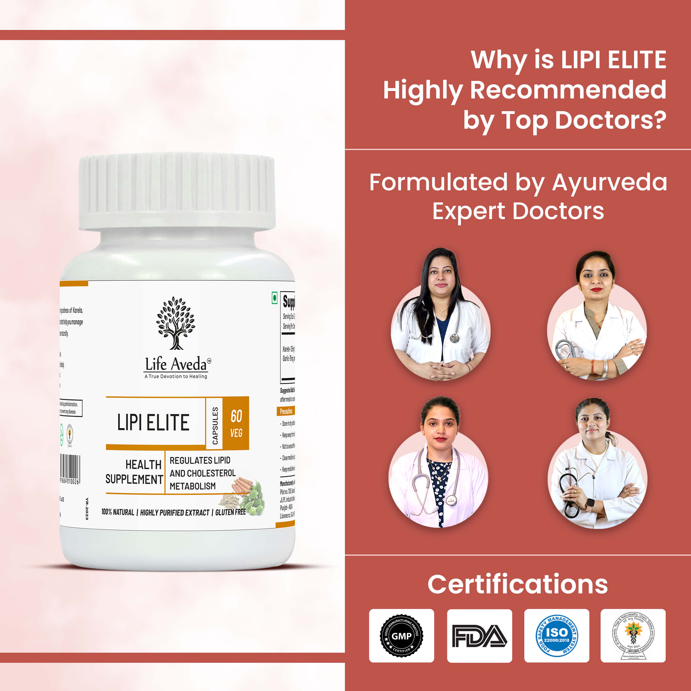 Life Aveda Lipi Elite Doctors Certifications