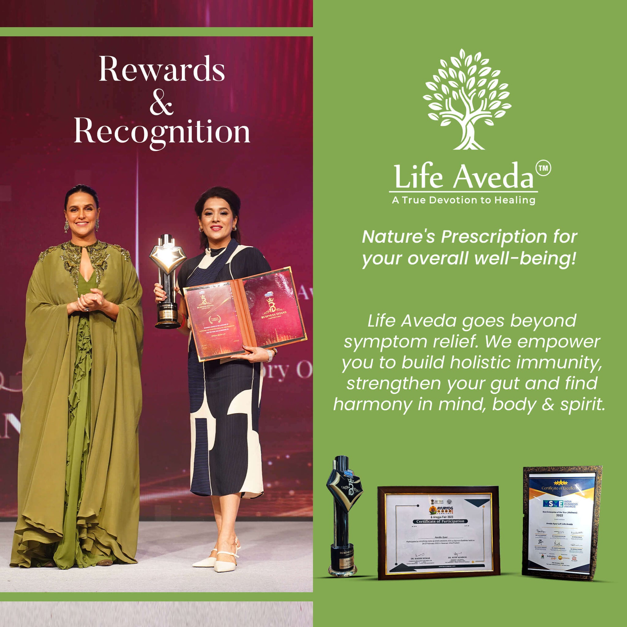 Life Aveda Mystic Leaf Herbal Detox Tea Brand Message