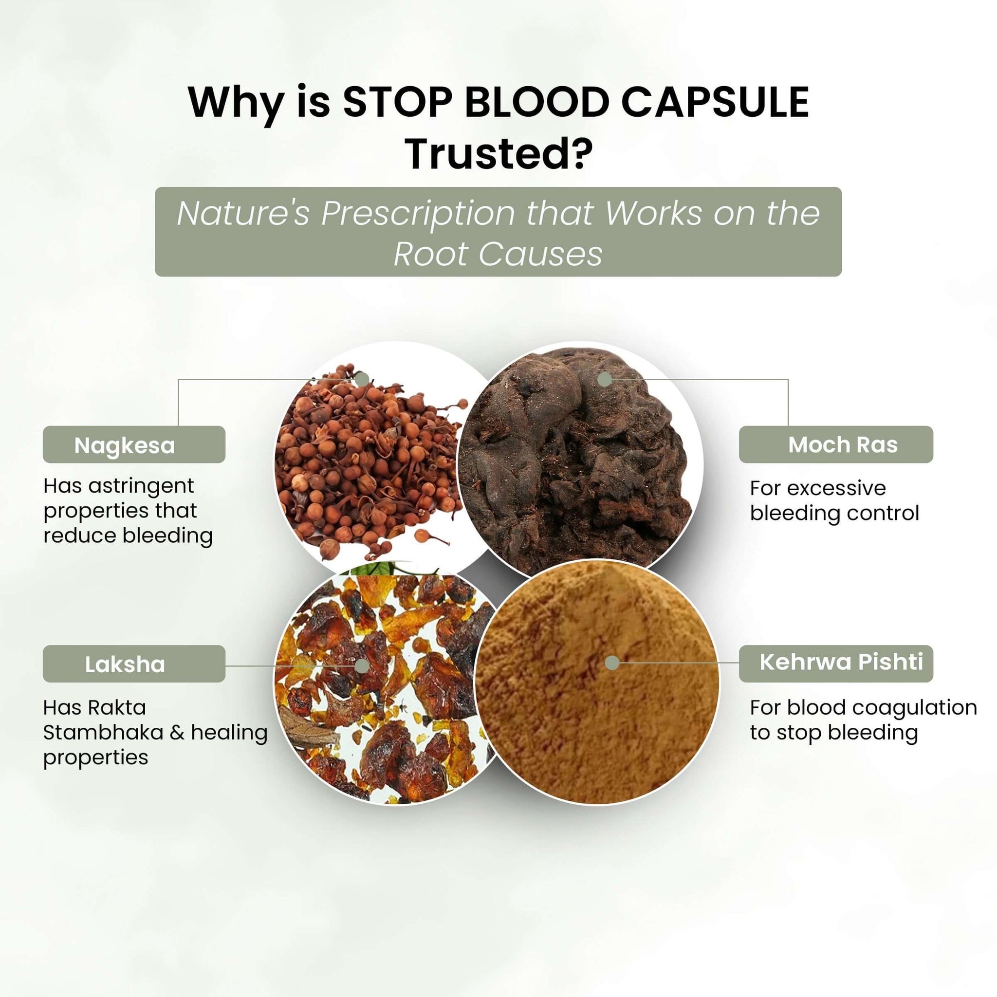 Life Aveda Stop Blood Ingredients